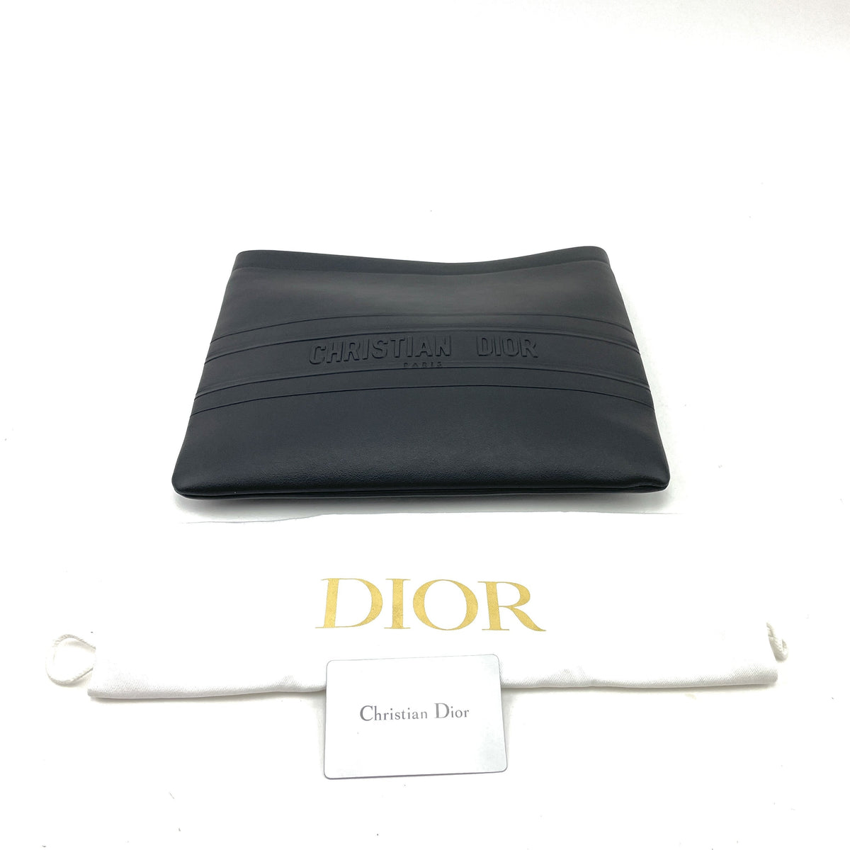 CHRISTIAN DIOR Leather Clutch