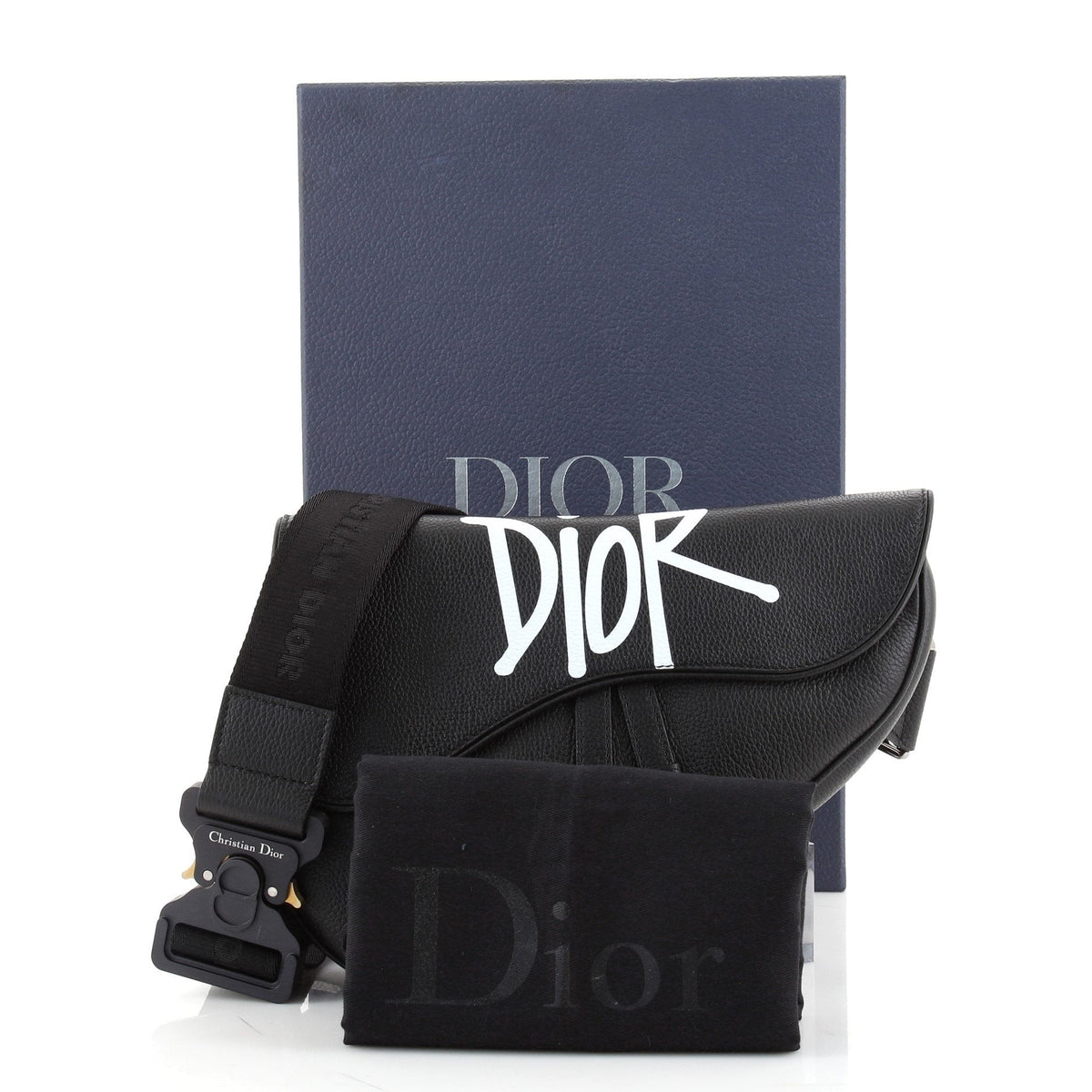 Shawn Stussy Saddle Crossbody Bag Printed Leather