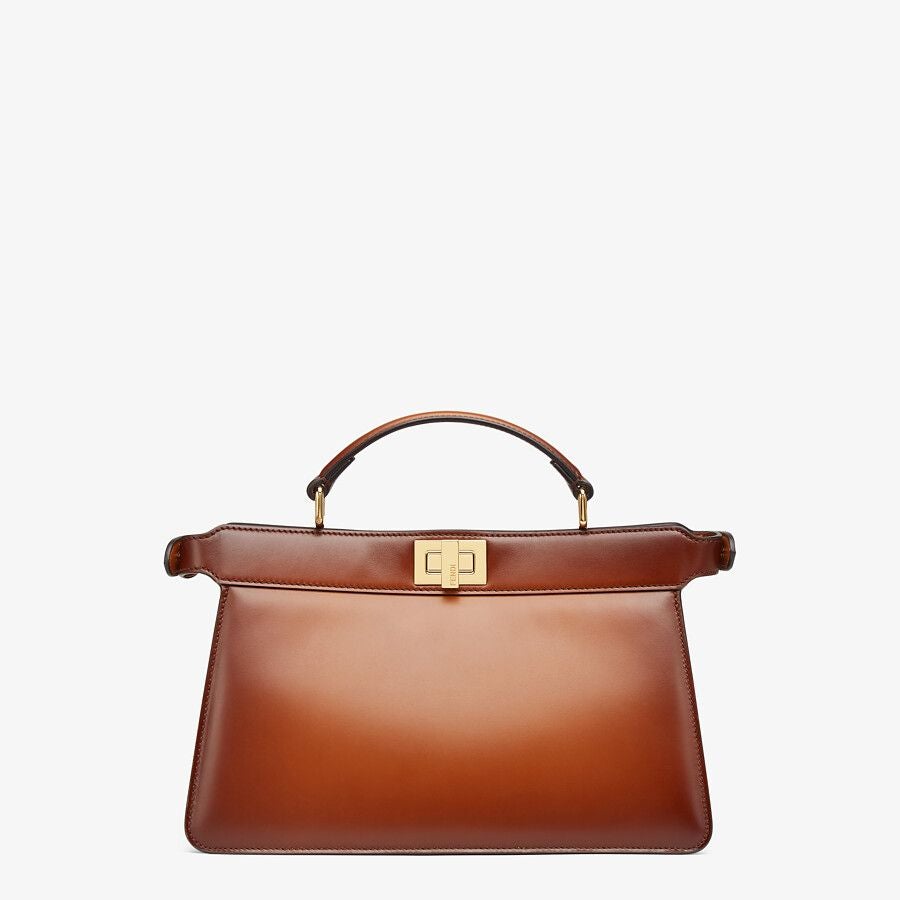 Fendi East-west Brown Leather Bag