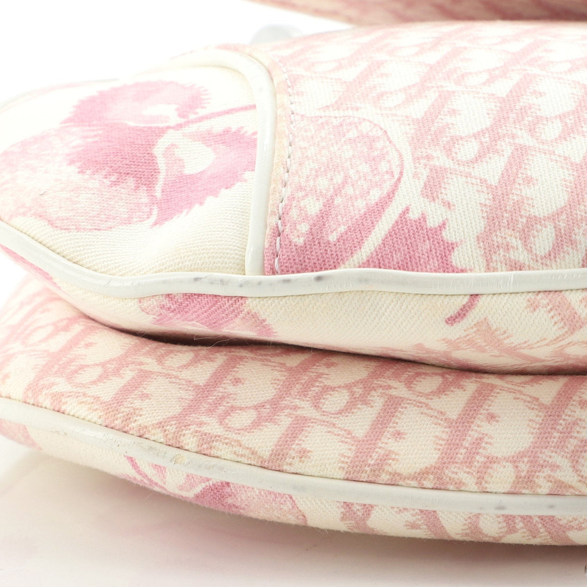 Vintage Saddle Bag Printed Canvas Medium