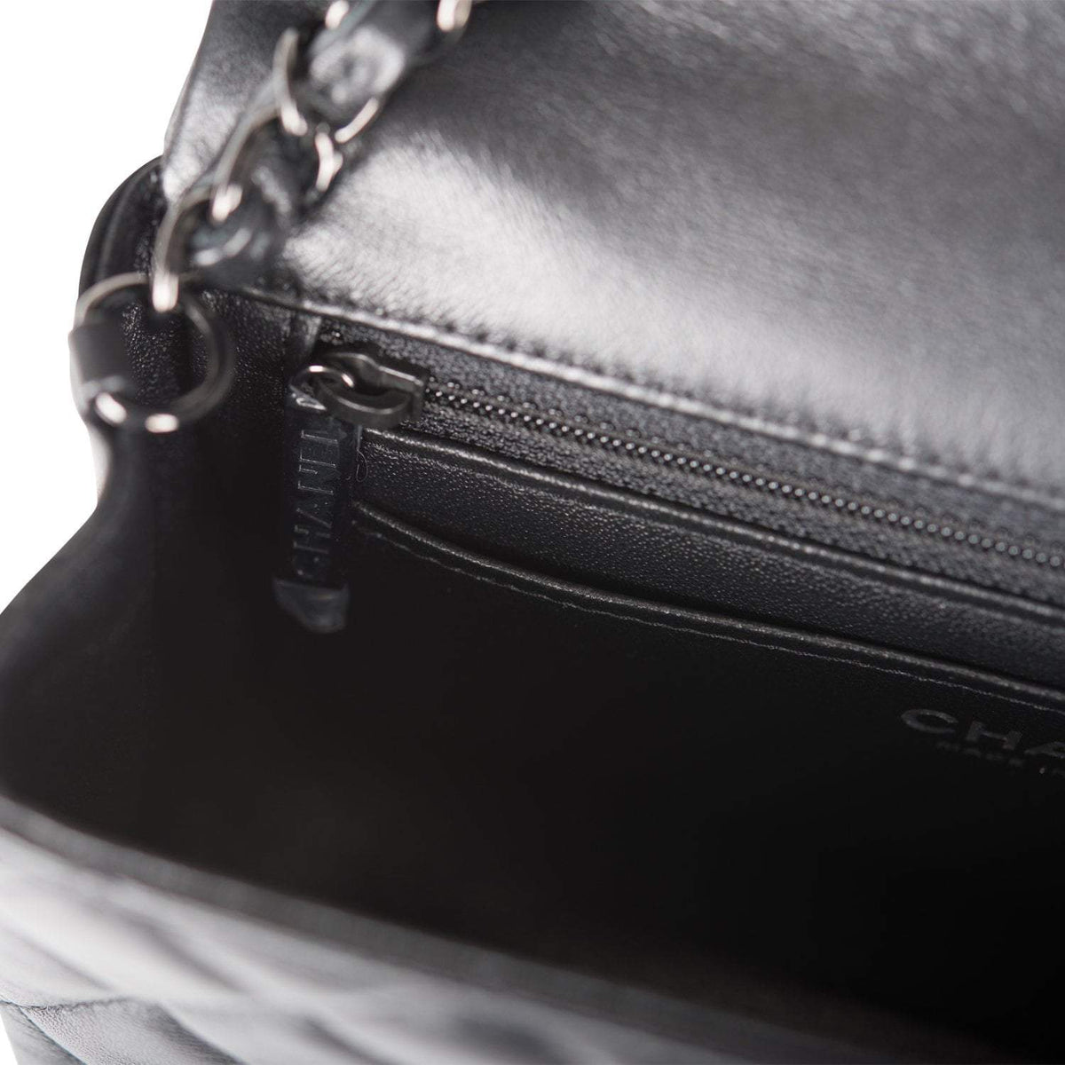 Chanel SO Black Quilted Lambskin Rectangular Mini Classic Flap Bag Black Hardware