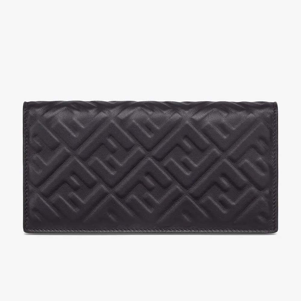 CONTINENTAL Black Nappa Leather Wallet