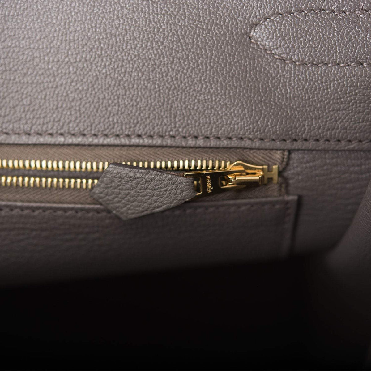 Hermes Birkin 35 Etain Togo Gold Hardware