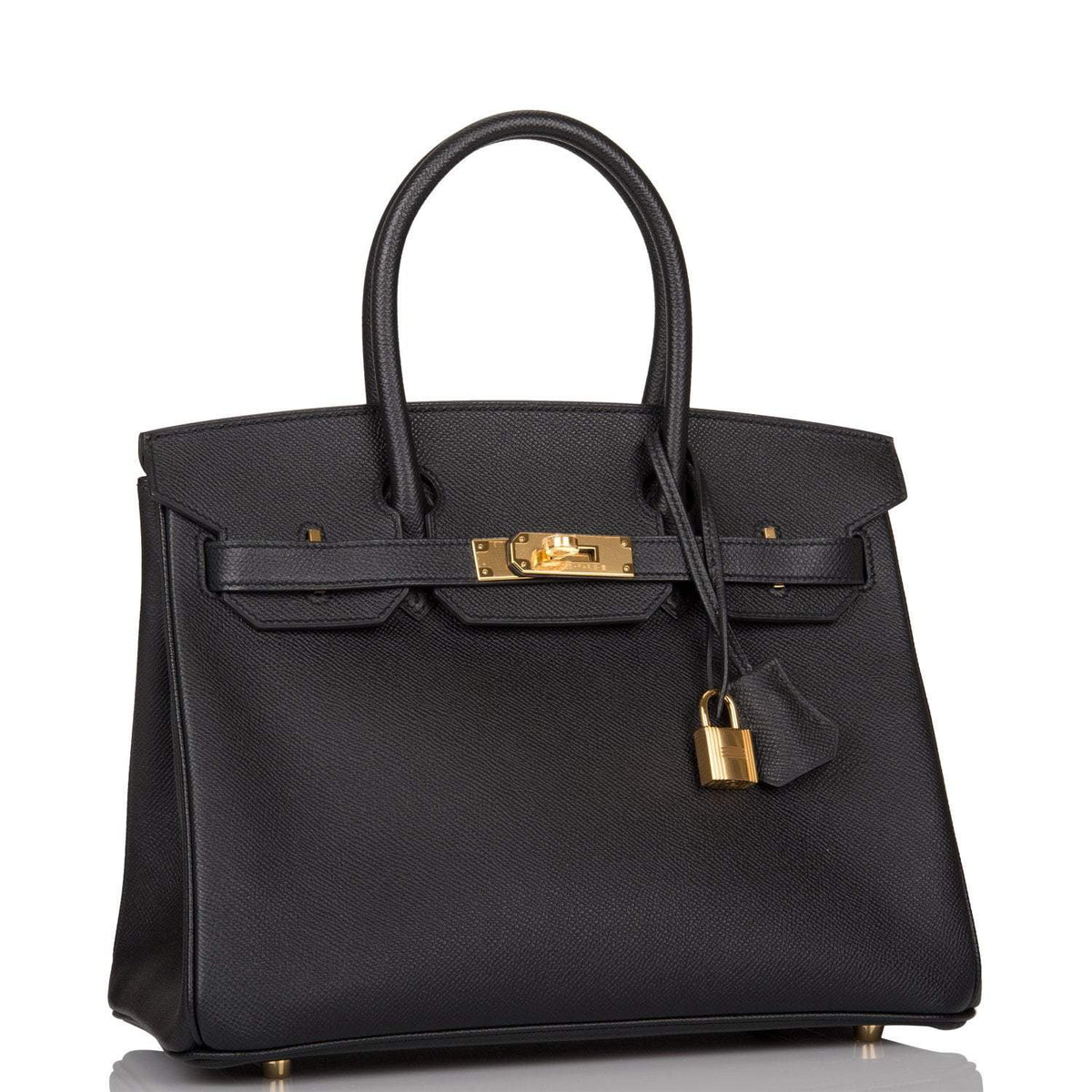 Hermes Birkin 30 Black Epsom Gold Hardware