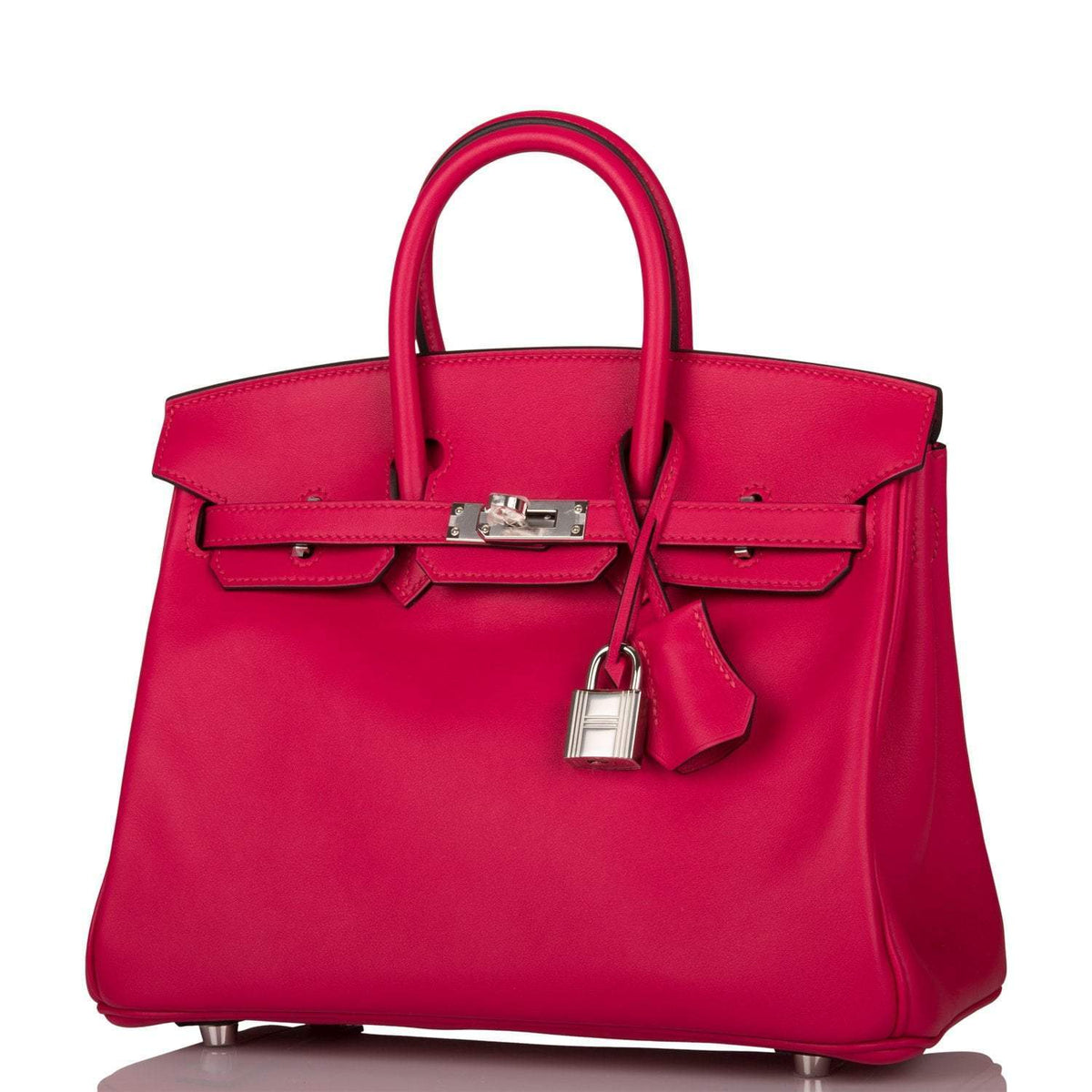 Hermes Birkin 25 Framboise Swift Palladium Hardware