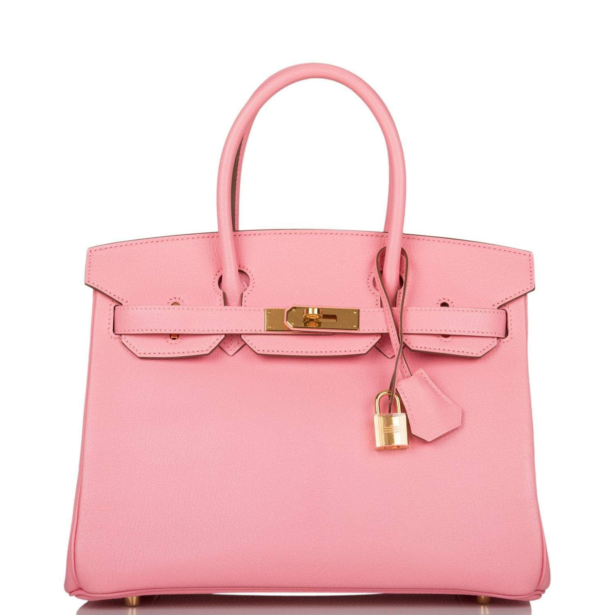 Hermes Rose Confetti Chevre Birkin 30cm Gold Hardware Deposit JW