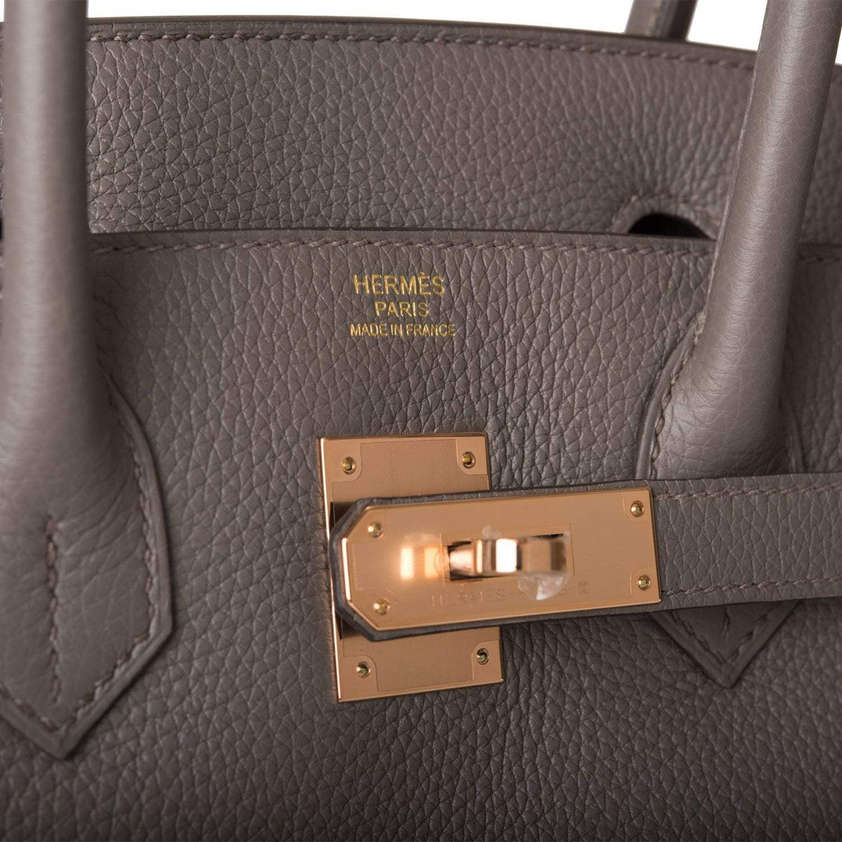 Hermes Etain Togo Birkin 30cm Rose Gold Hardware