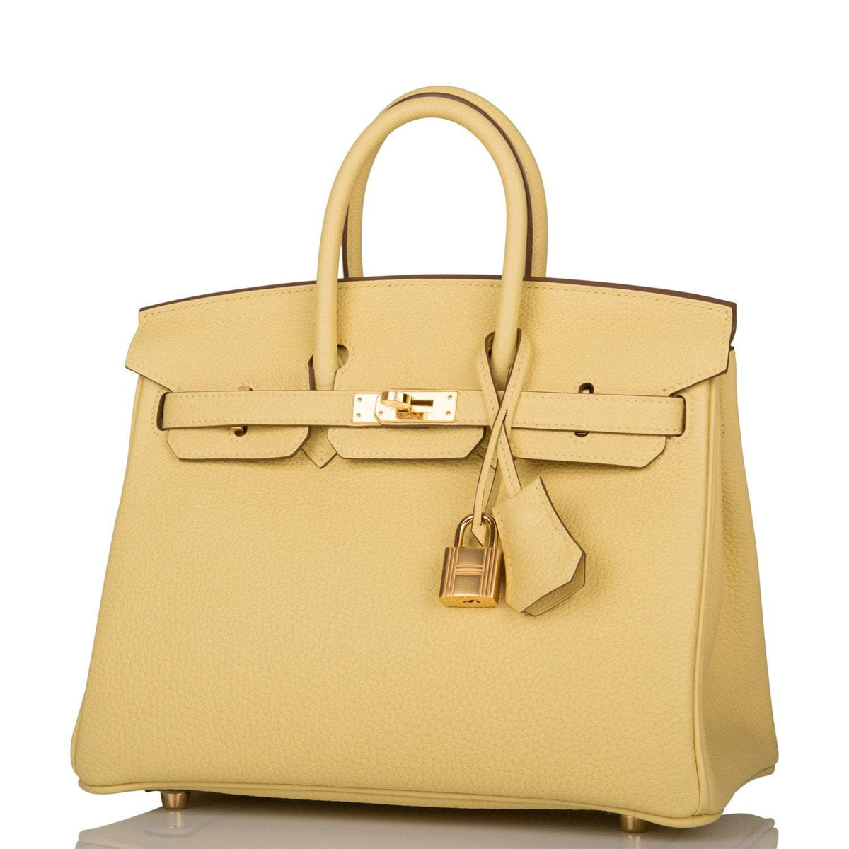 Hermes Birkin 25 Jaune Poussin Togo Gold Hardware