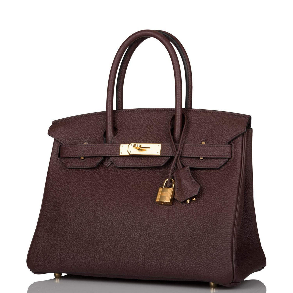Hermes Rouge Sellier Togo Birkin 30cm Gold Hardware