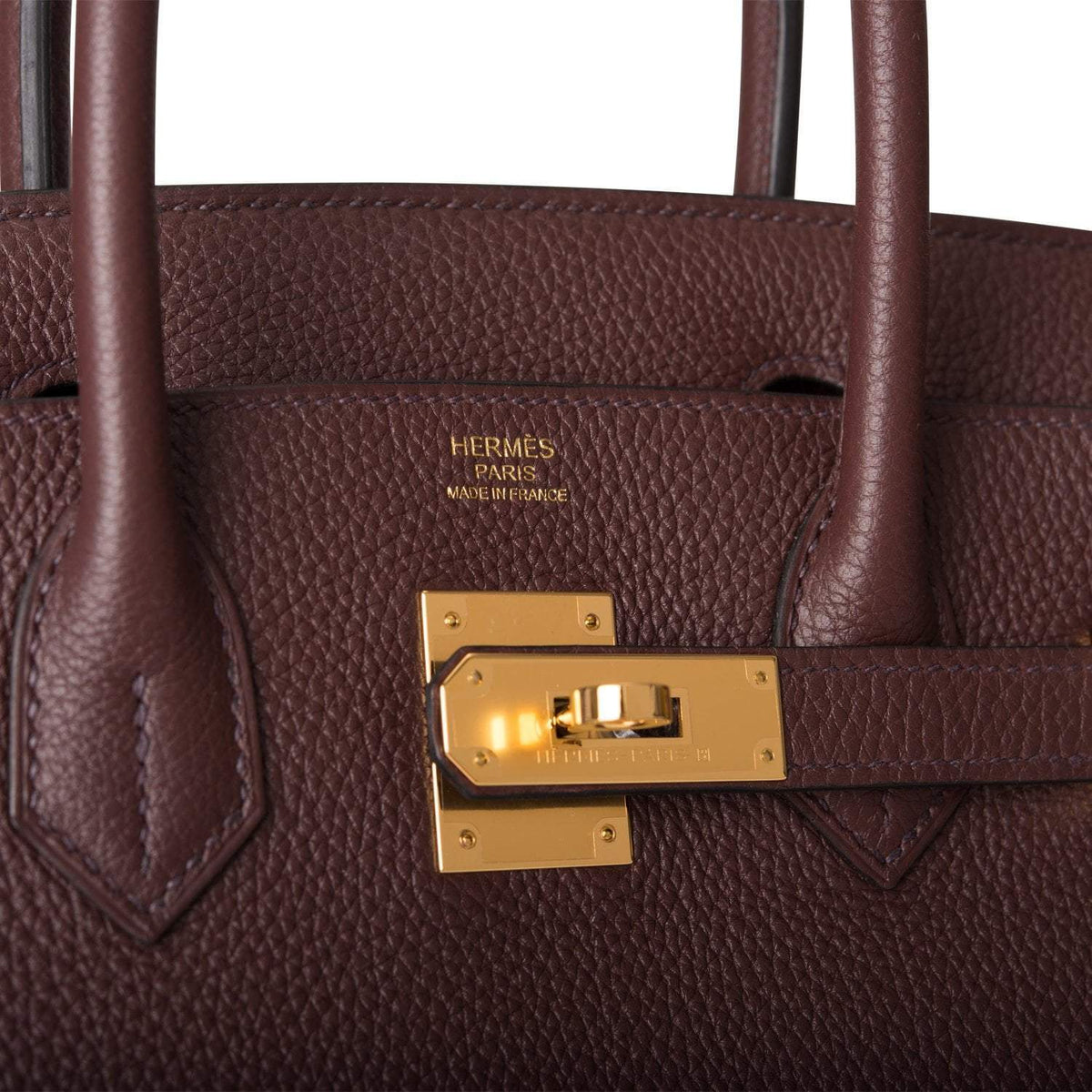 Hermes Rouge Sellier Togo Birkin 30cm Gold Hardware