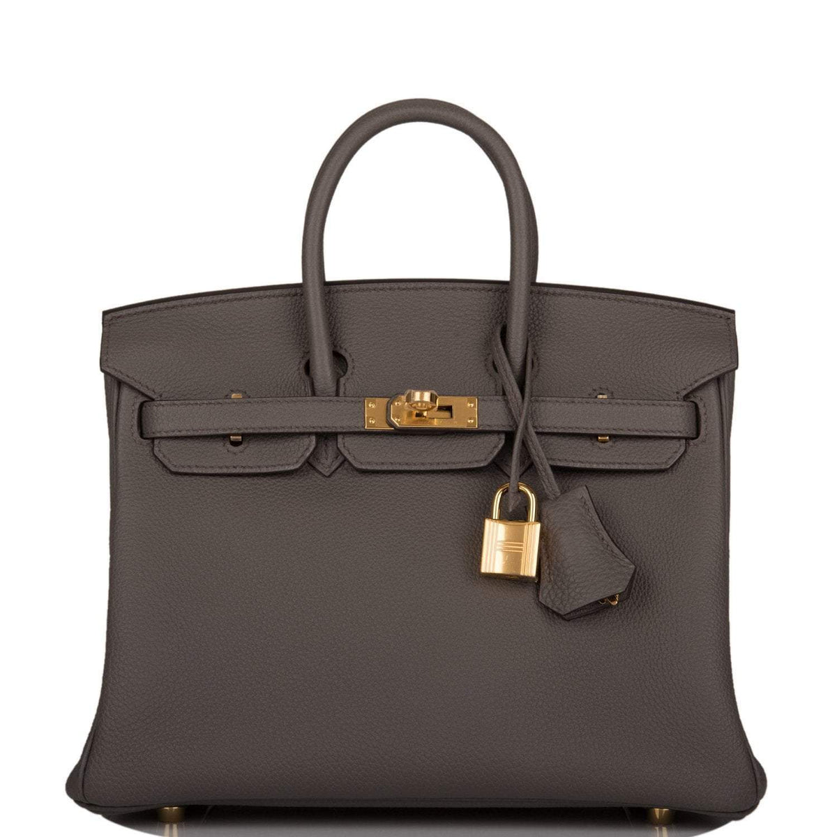 Hermes Birkin 25 Etain Togo Gold Hardware