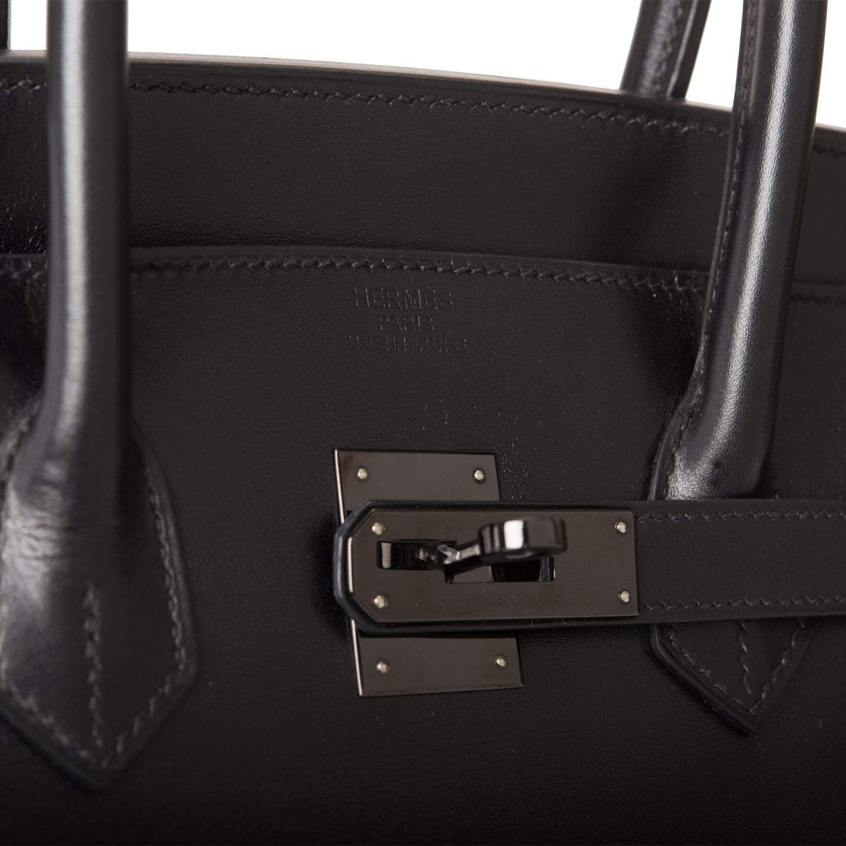 Hermes Birkin 35cm SO Black Box Black Hardware