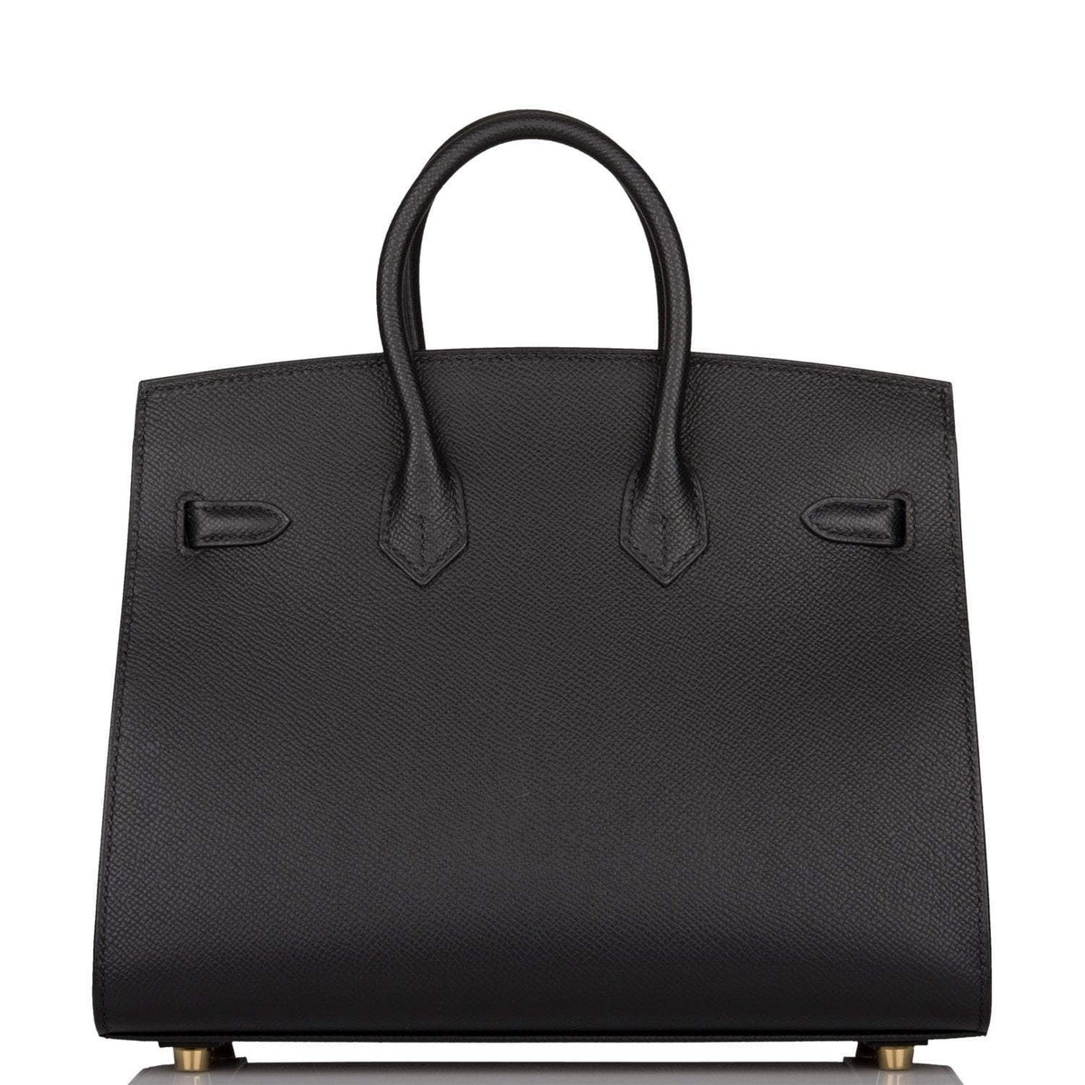 Hermes Birkin Sellier 25 Black Epsom Gold Hardware