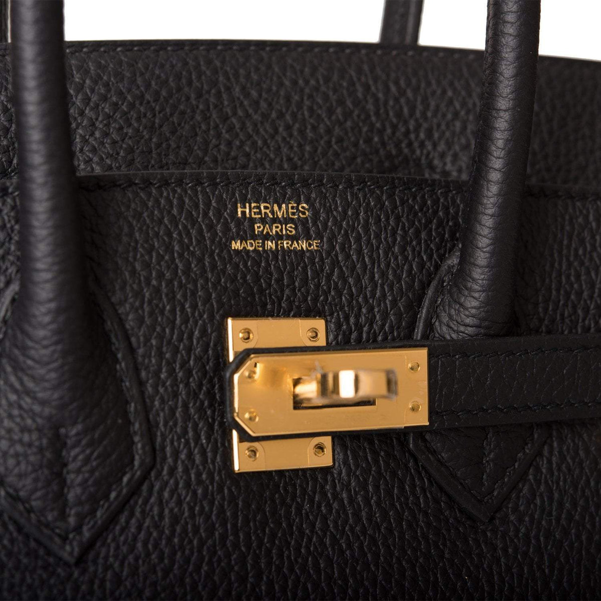 Hermes Birkin 25 Black Togo Gold Hardware