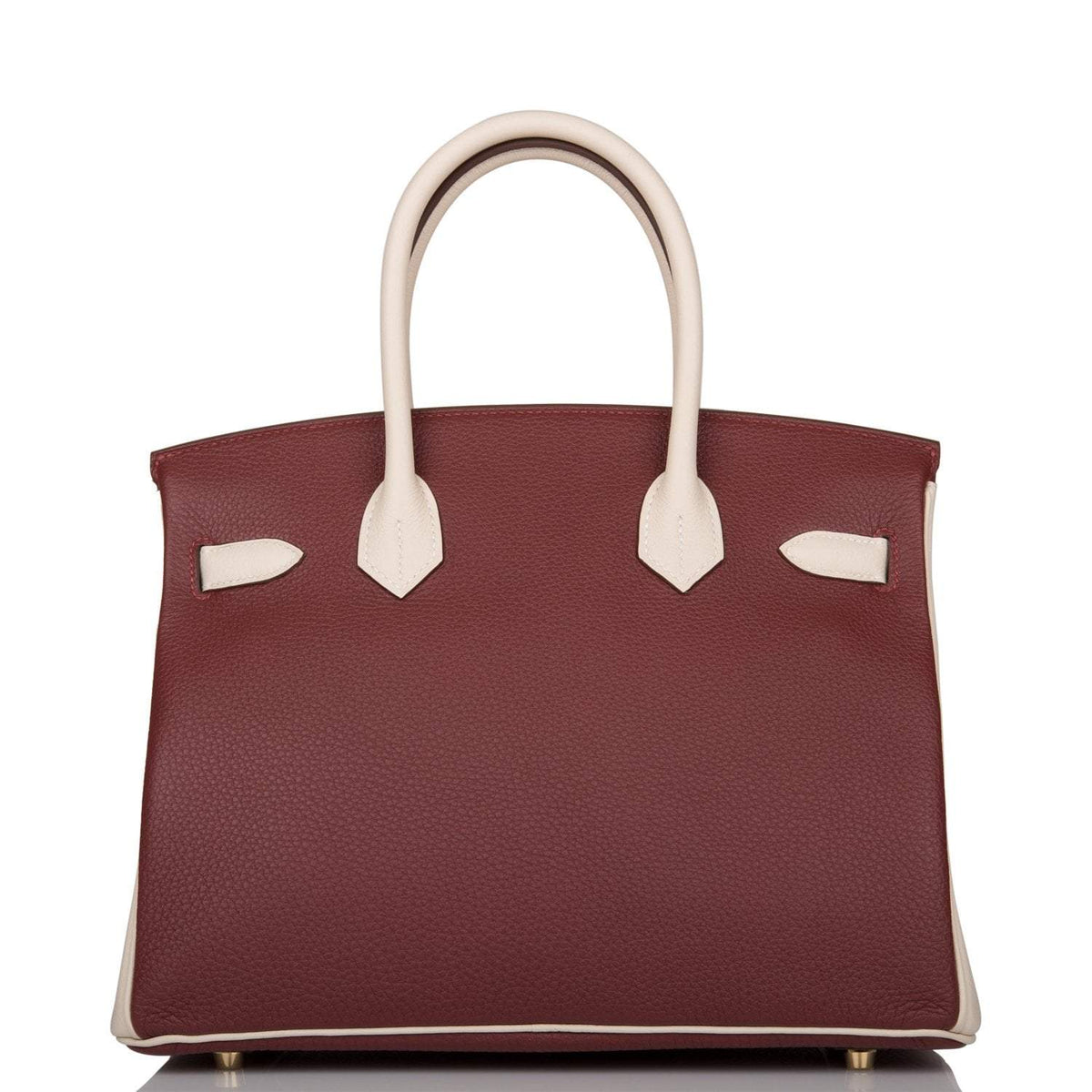 Hermes Birkin 30 Rouge H and Craie Togo Brushed Gold Hardware