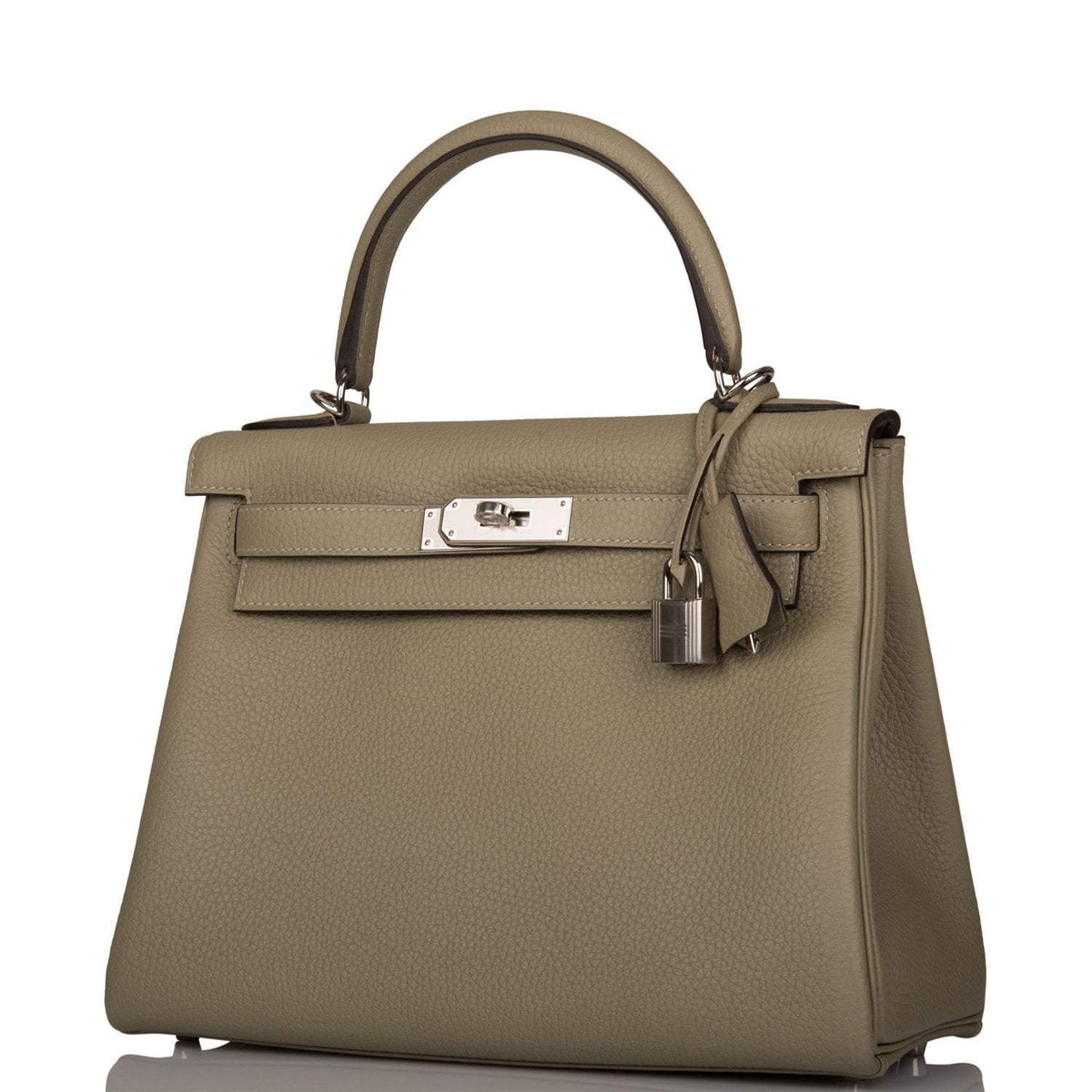 Hermes Kelly Retourne 28 Sauge Clemence Palladium Hardware