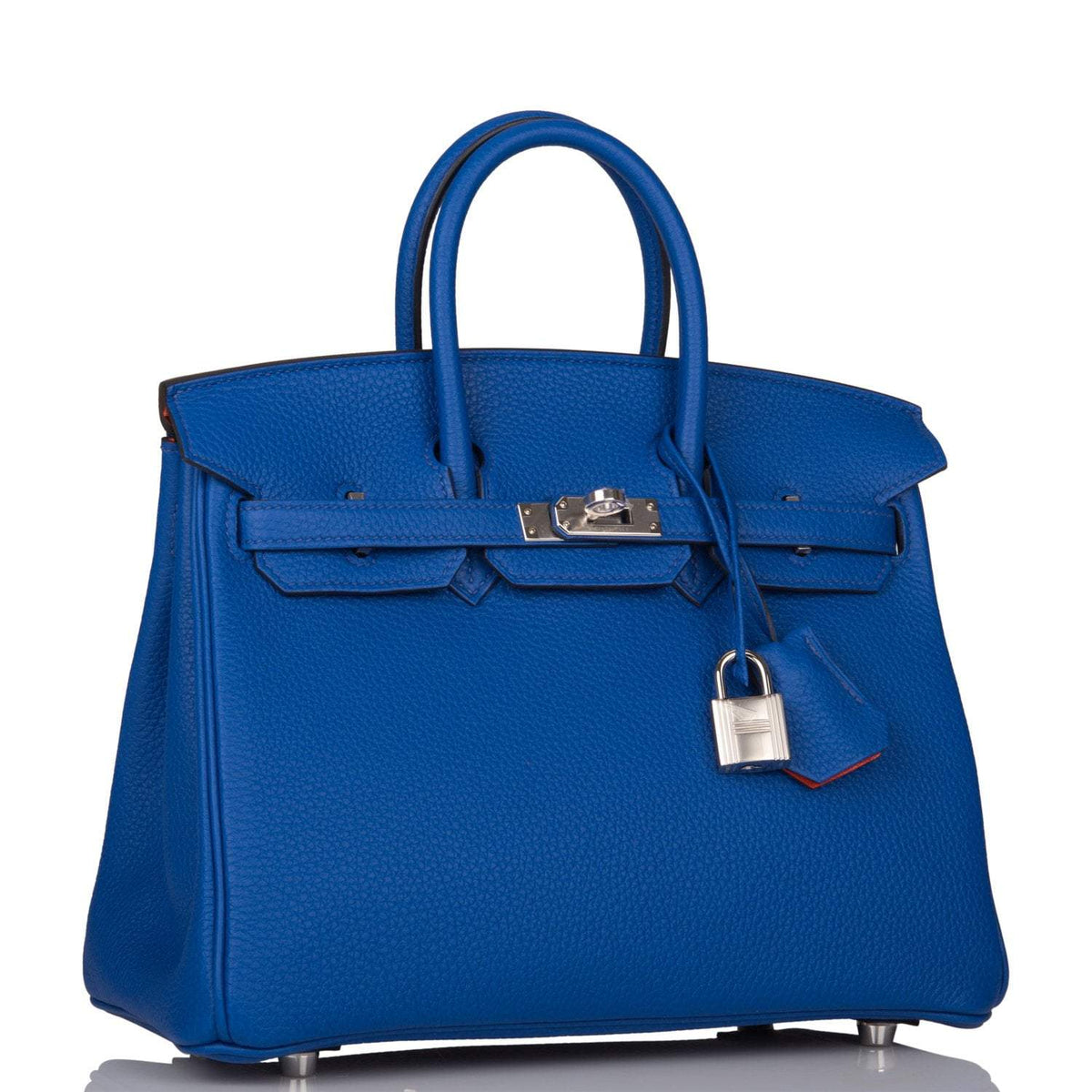 Hermes Birkin 25 Bleu Royal Verso Togo Palladium Hardware