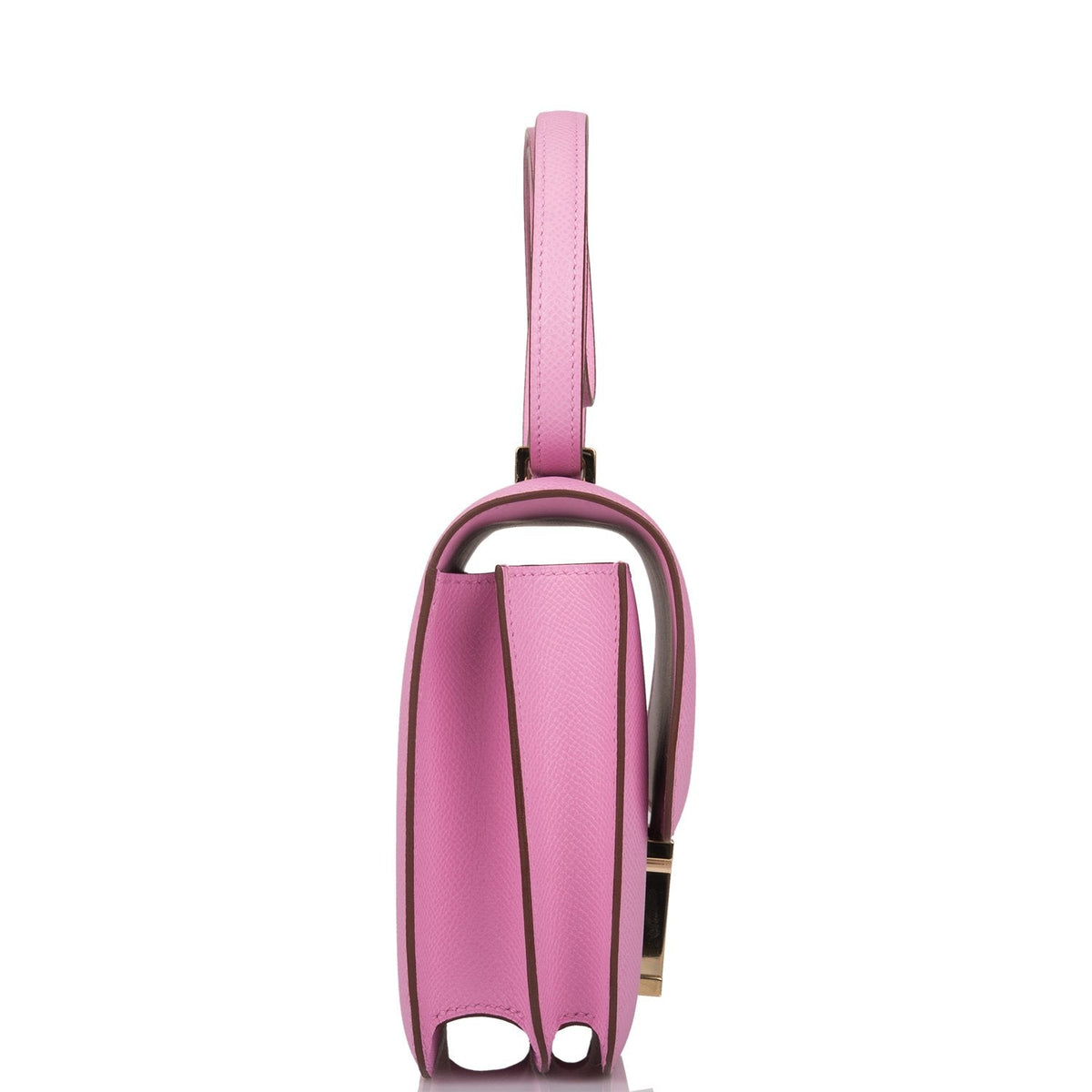 Hermes Mauve Sylvestre Epsom Mini Constance 18cm Permabrass Hardware