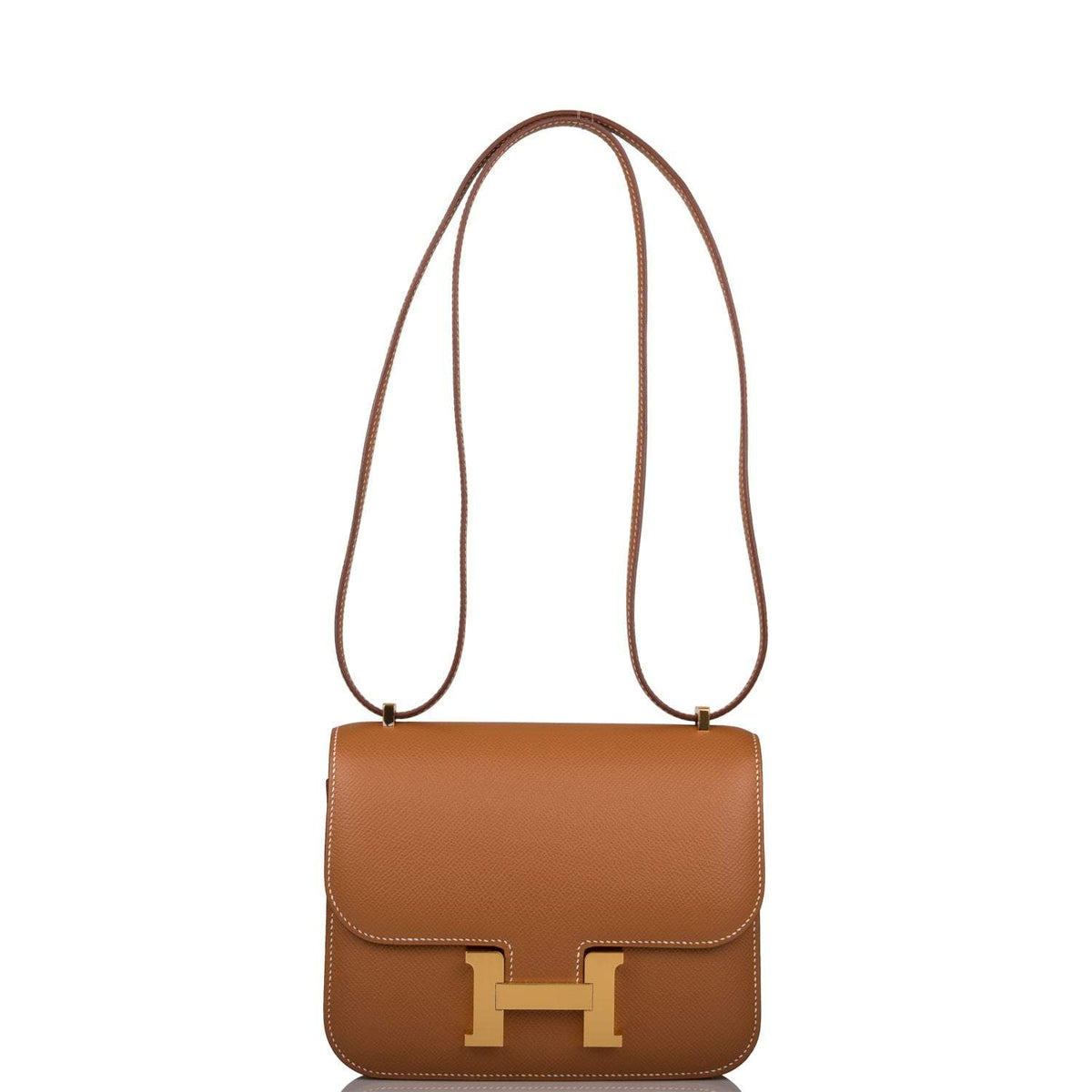 Hermes Mini Constance 18 Gold Epsom Gold Hardware
