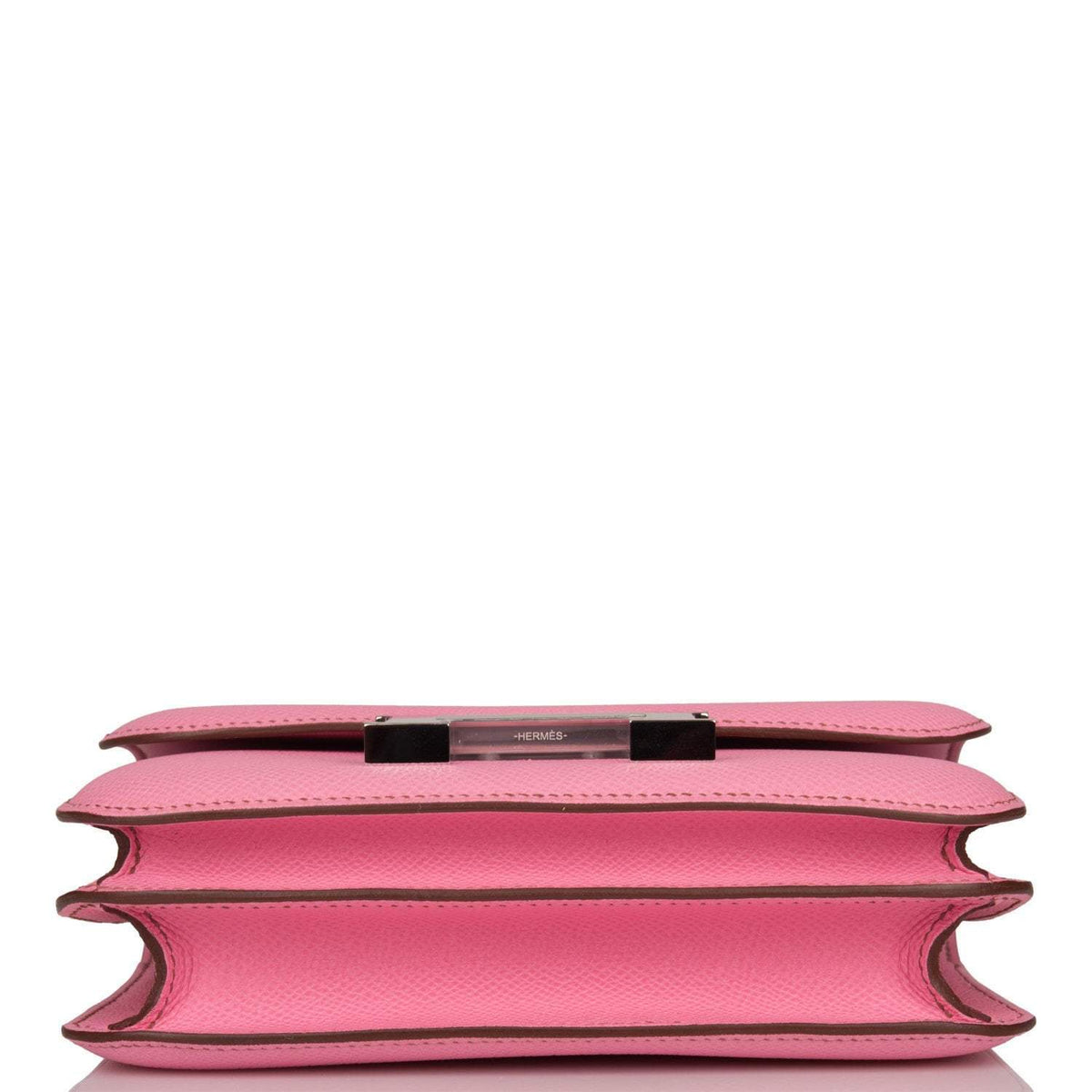 Hermes Mini Constance 18 Bubblegum 5P Epsom Palladium Hardware