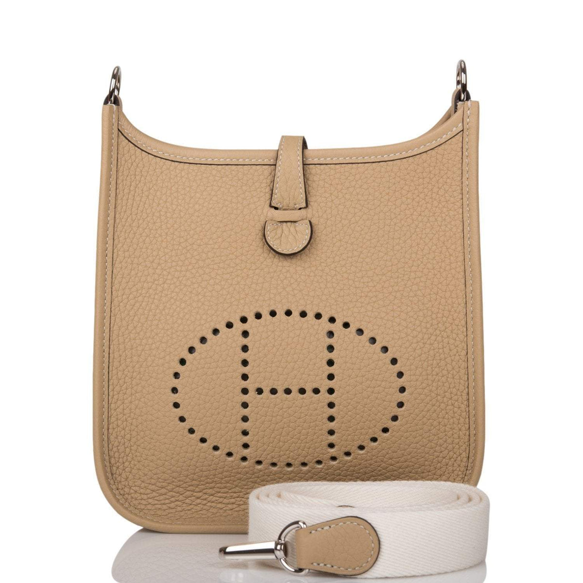 Hermes Trench Clemence Evelyne TPM Bag Palladium Hardware