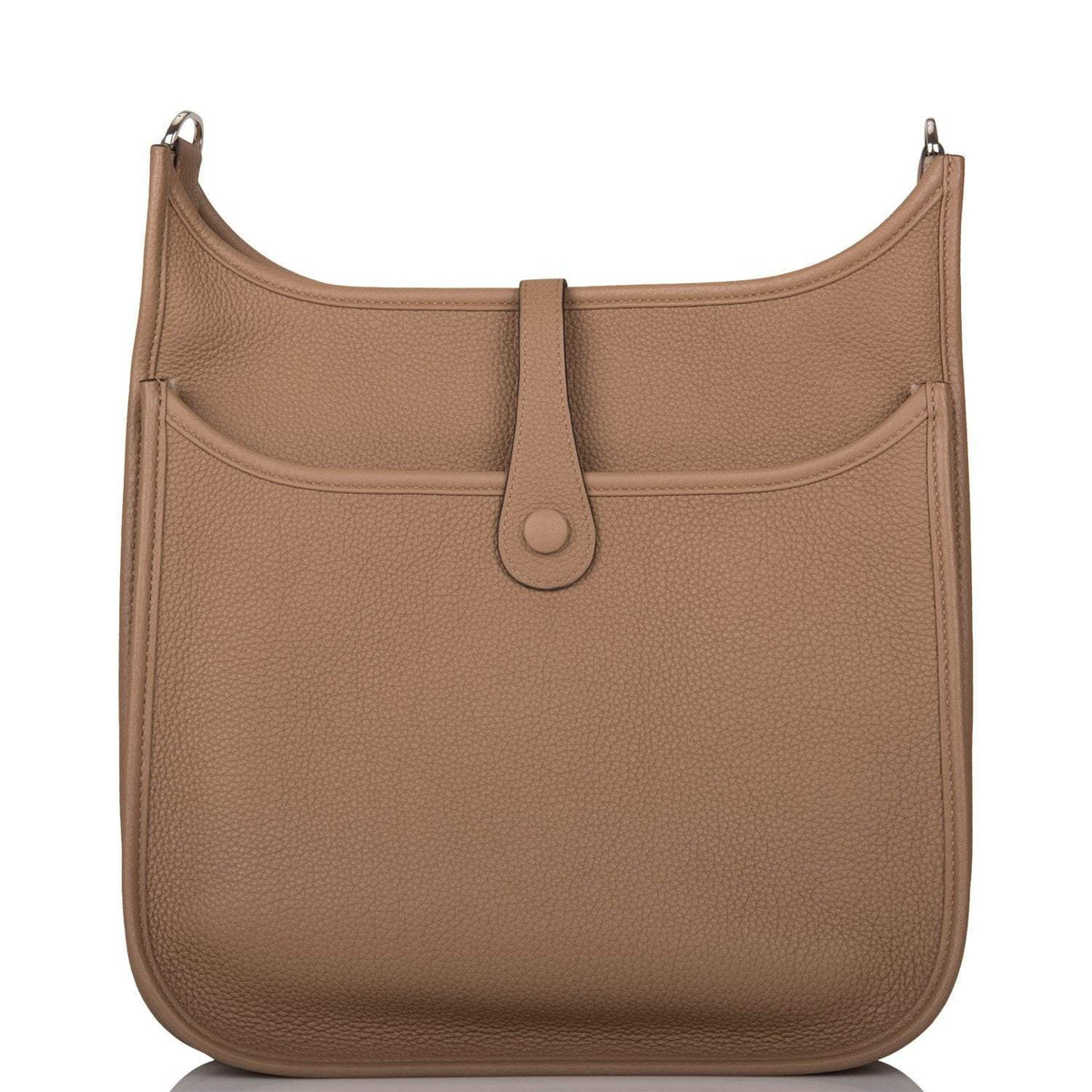 Hermes Beige de Weimar Clemence Evelyne III PM Bag Palladium Hardware