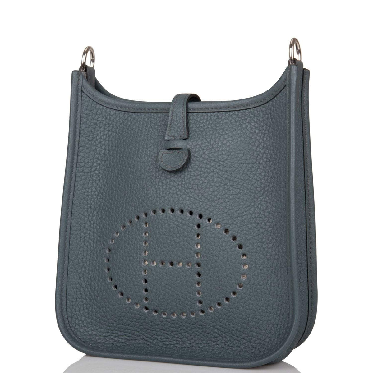 Hermes Bleu Orage Clemence Evelyne TPM Bag Palladium Hardware
