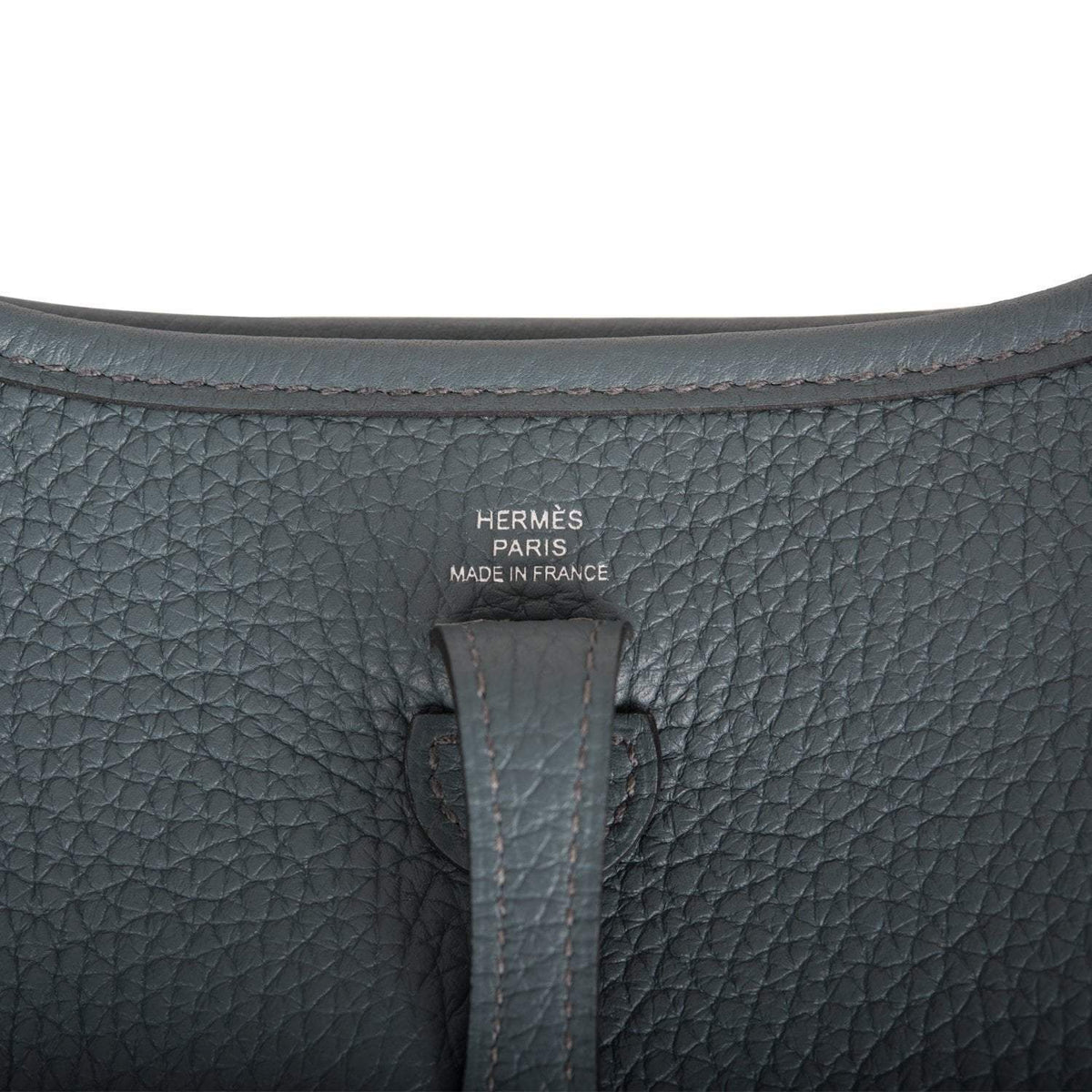 Hermes Bleu Orage Clemence Evelyne TPM Bag Palladium Hardware