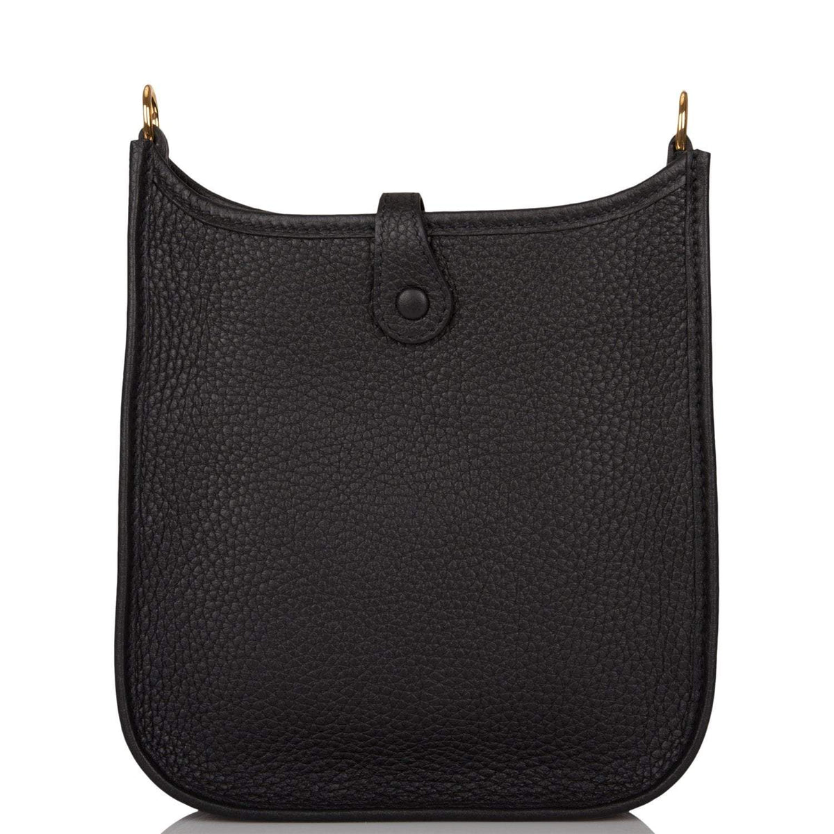 Hermes Black Clemence Evelyne TPM Bag Gold Hardware
