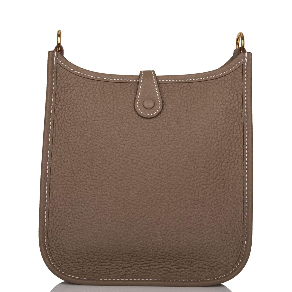 Hermes Evelyne TPM Etoupe Clemence Bag Gold Hardware