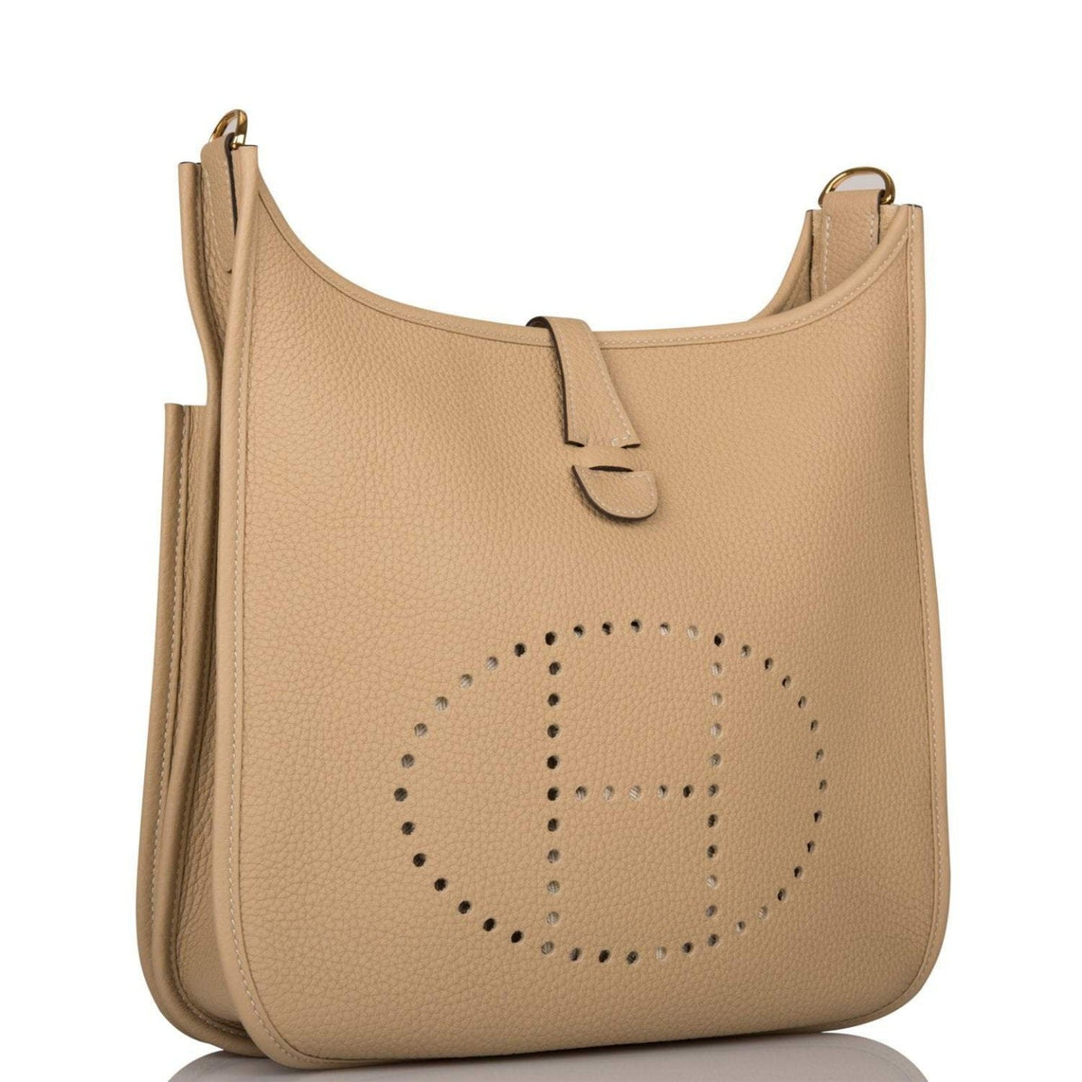 Hermes Evelyne III PM Trench Clemence Gold Hardware
