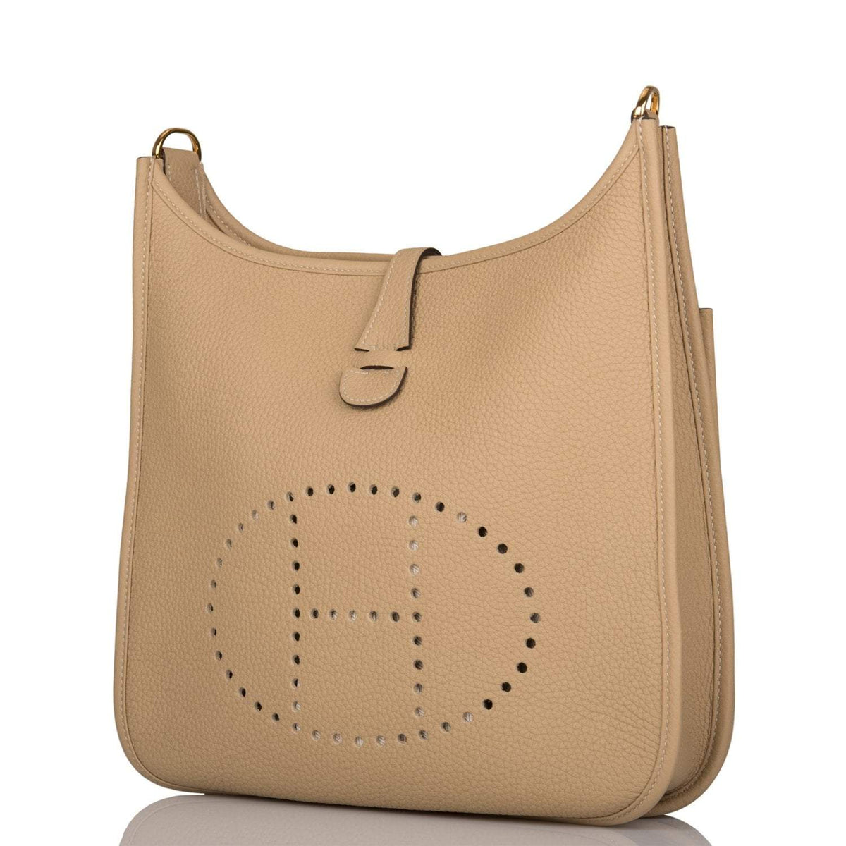 Hermes Evelyne III PM Trench Clemence Gold Hardware