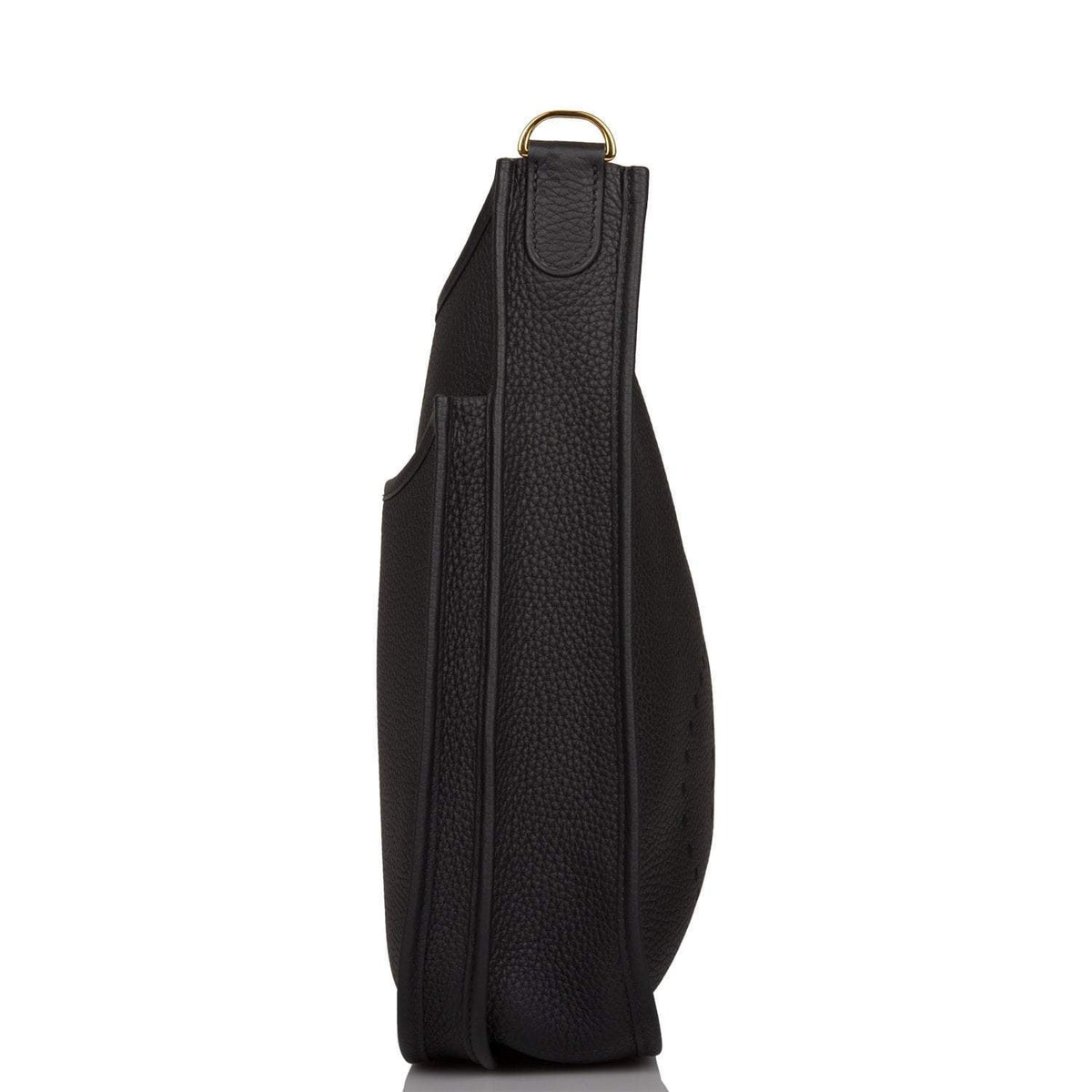 Hermes Evelyne III PM Black Clemence Gold Hardware