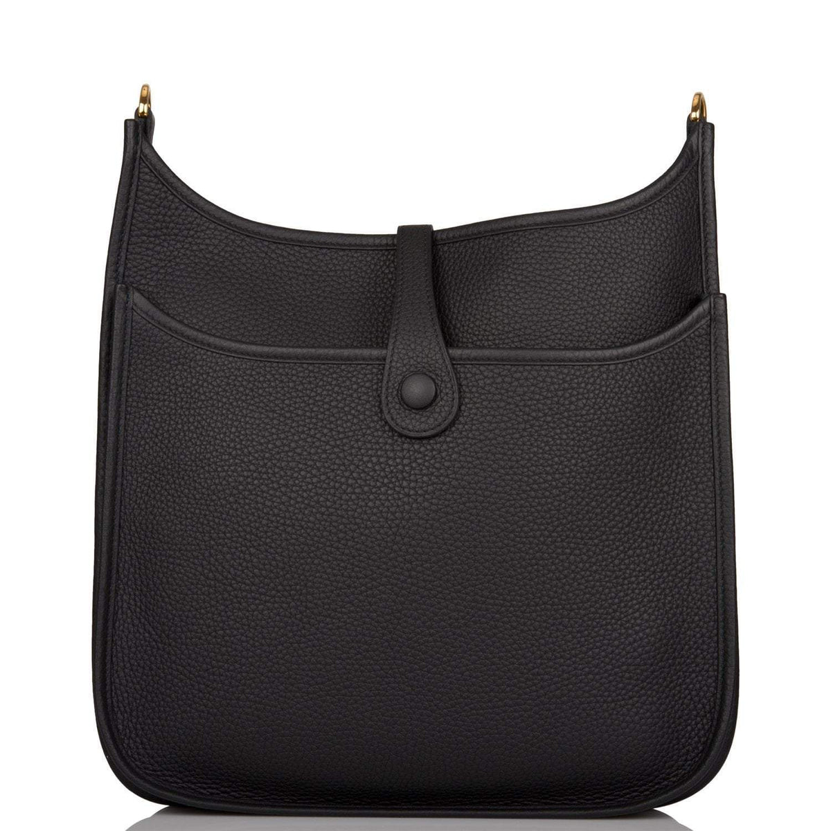 Hermes Evelyne III PM Black Clemence Gold Hardware
