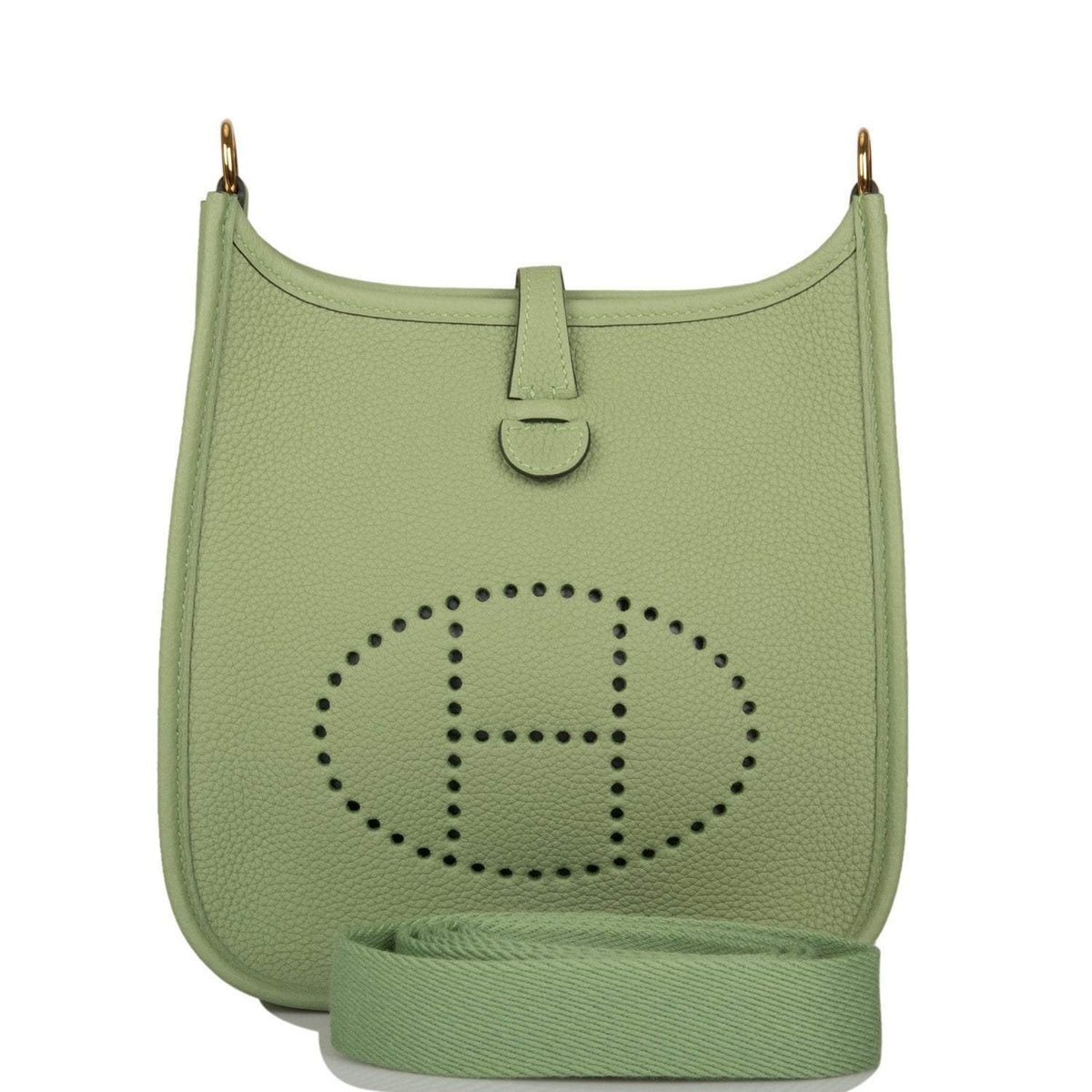Hermes Evelyne TPM Vert Criquet Clemence Gold Hardware