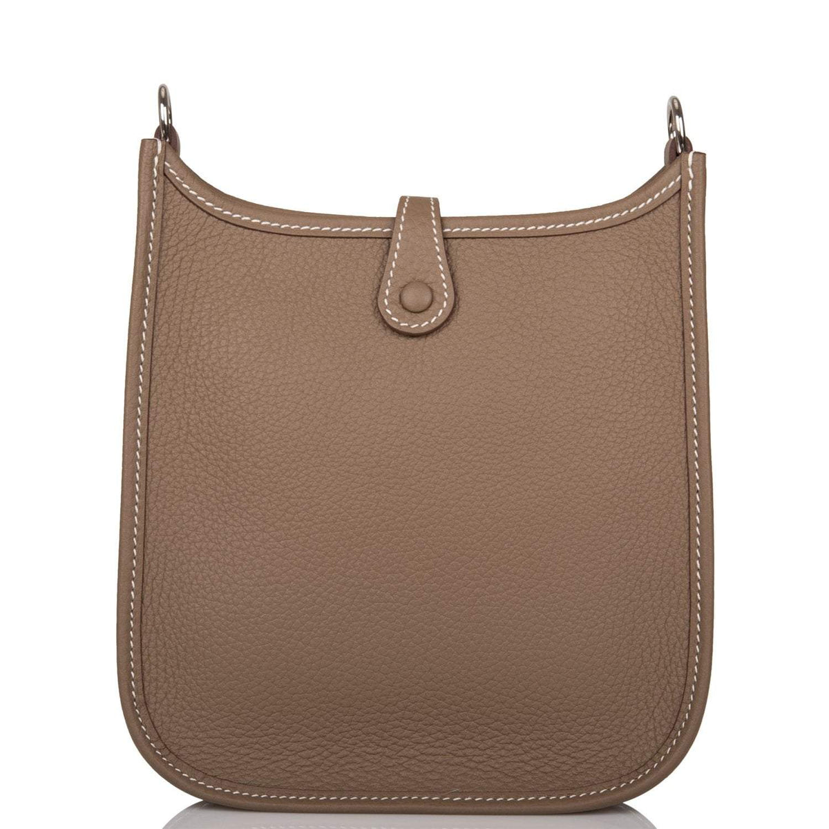 Hermes Evelyne TPM Etoupe Clemence Bag Palladium Hardware