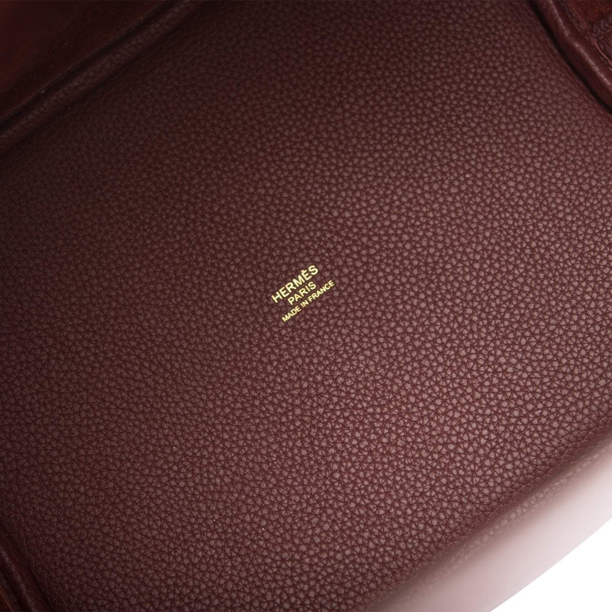 Hermes Bordeaux Maurice Picotin Lock 22cm Gold Hardware