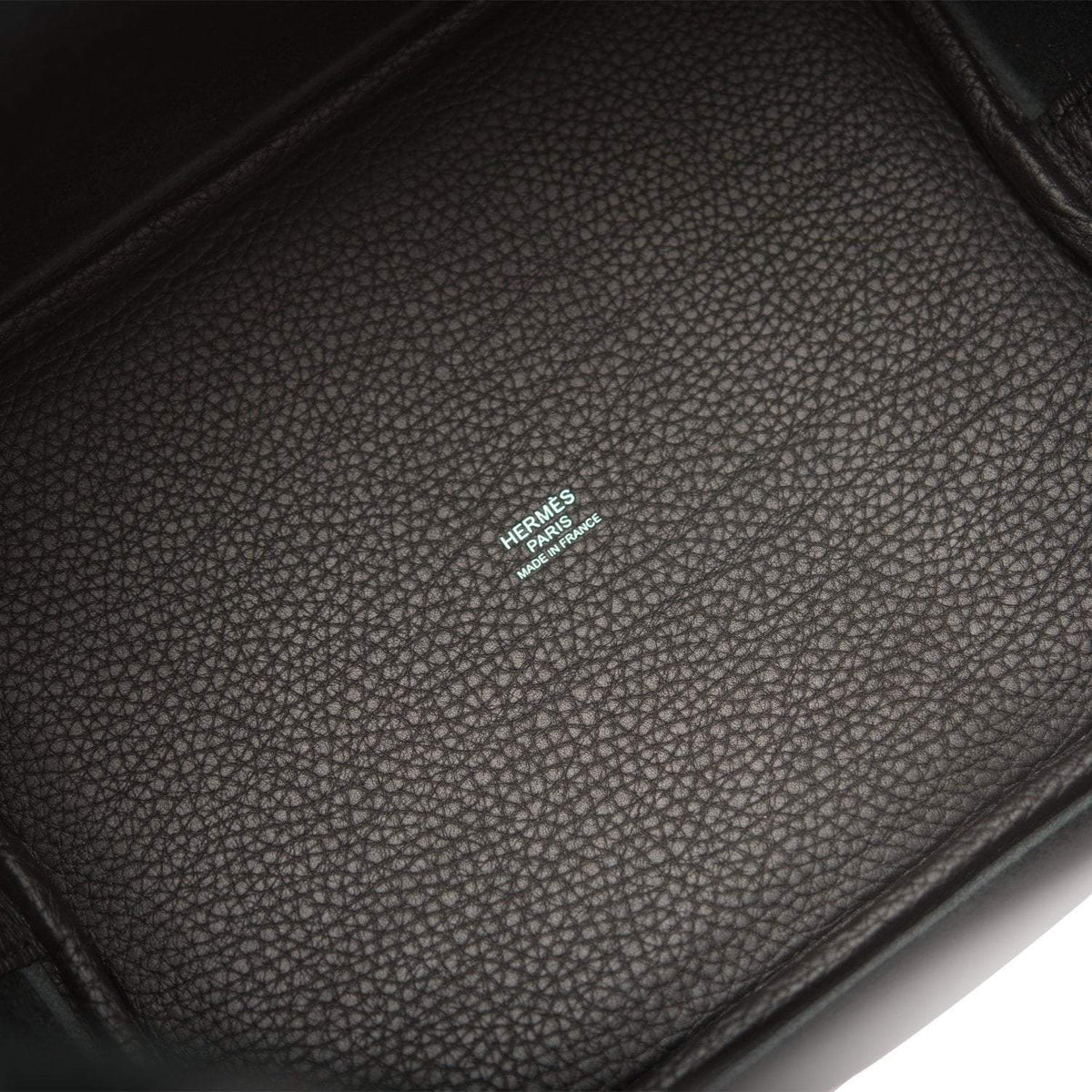 Hermes Black Clemence Picotin Lock 22cm Palladium Hardware