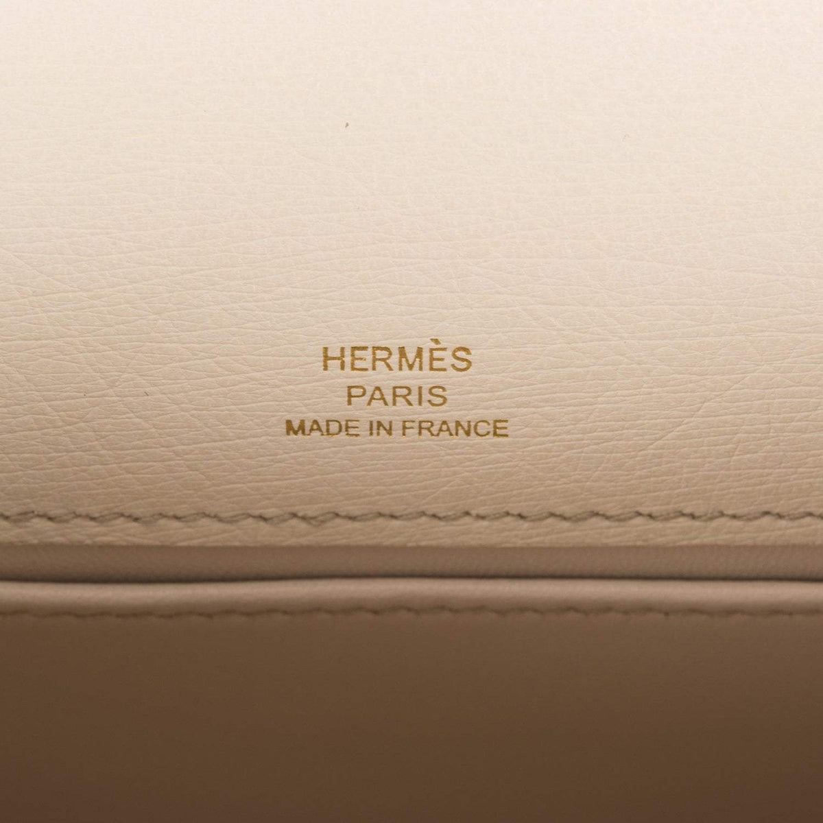 Hermes Kelly Pochette Beton Ostrich Gold Hardware