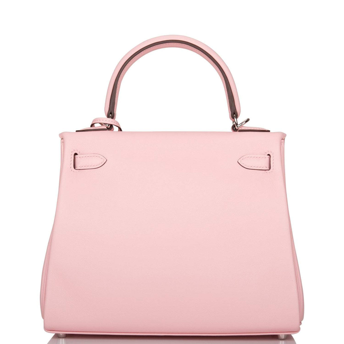 Hermes Rose Sakura Swift Retourne Kelly 25cm Palladium Hardware