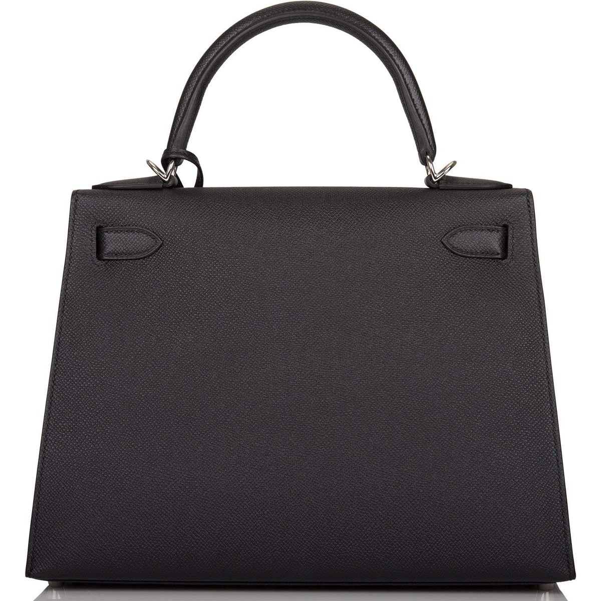 Hermes Black Epsom Sellier Kelly 28cm Palladium Hardware