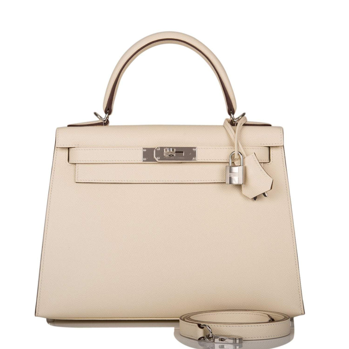 Hermes Nata Verso Epsom Sellier Kelly 28cm Palladium Hardware