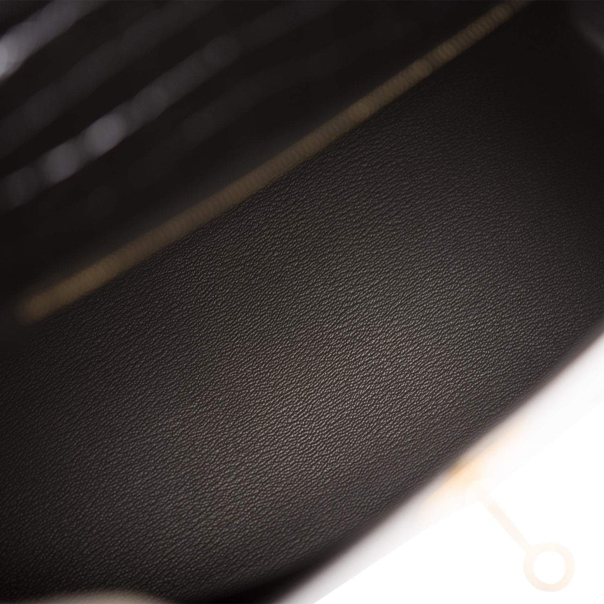 Hermes Black Shiny Niloticus Crocodile Sellier Kelly 28cm Gold Hardware
