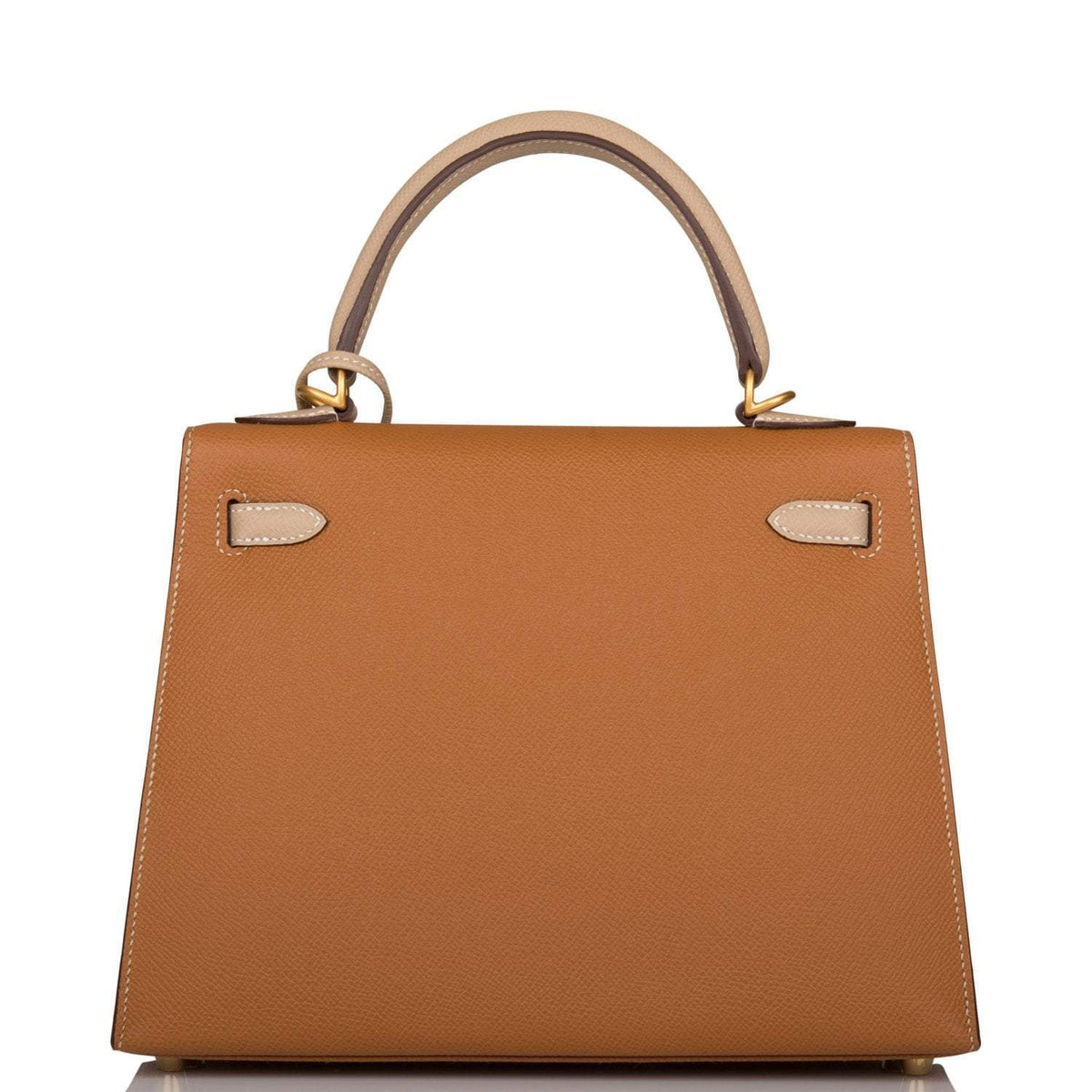 Hermes Kelly Sellier 25cm Gold and Trench Epsom Brushed Gold Hardware