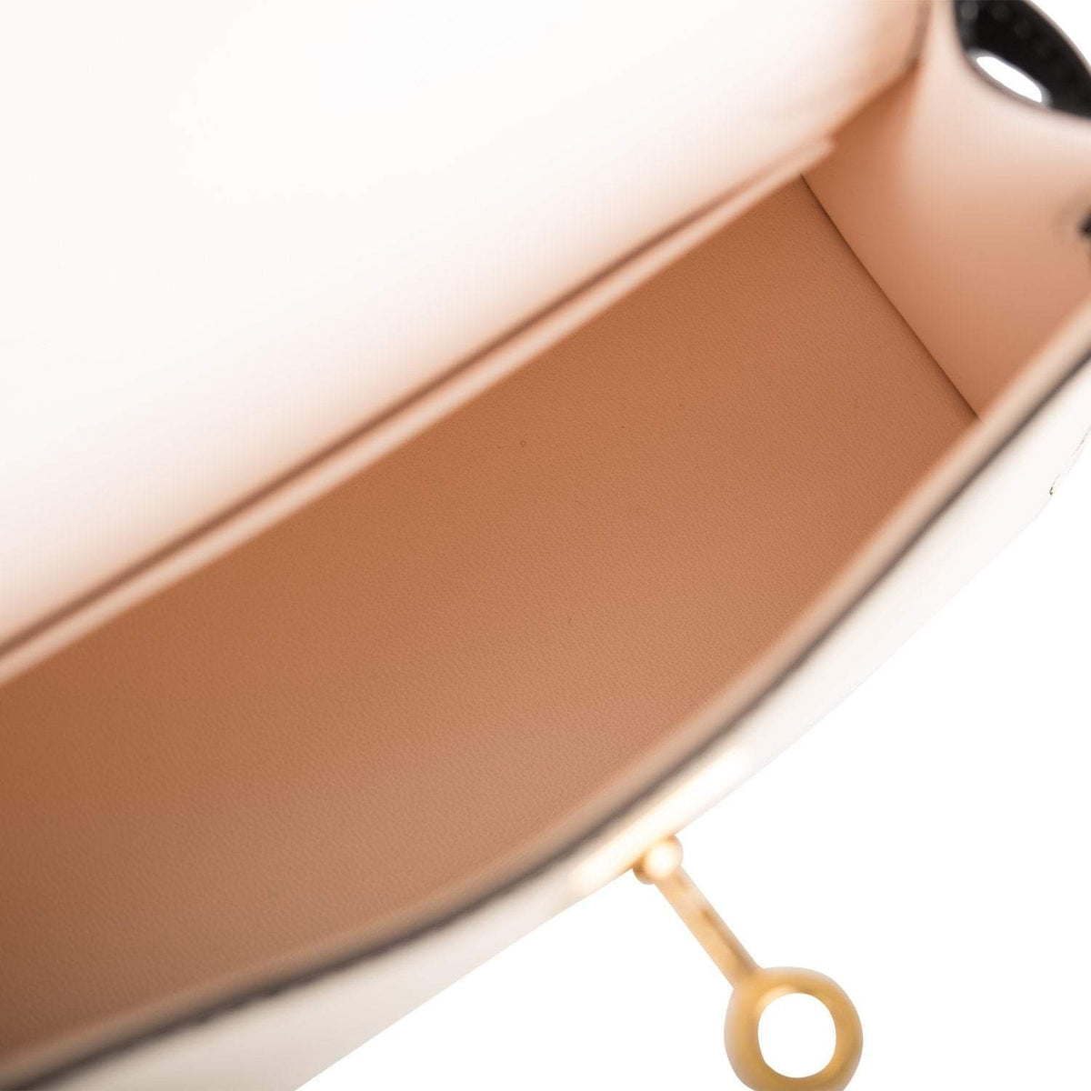 Hermes Kelly Sellier 20 Nata and Black Epsom Gold Hardware