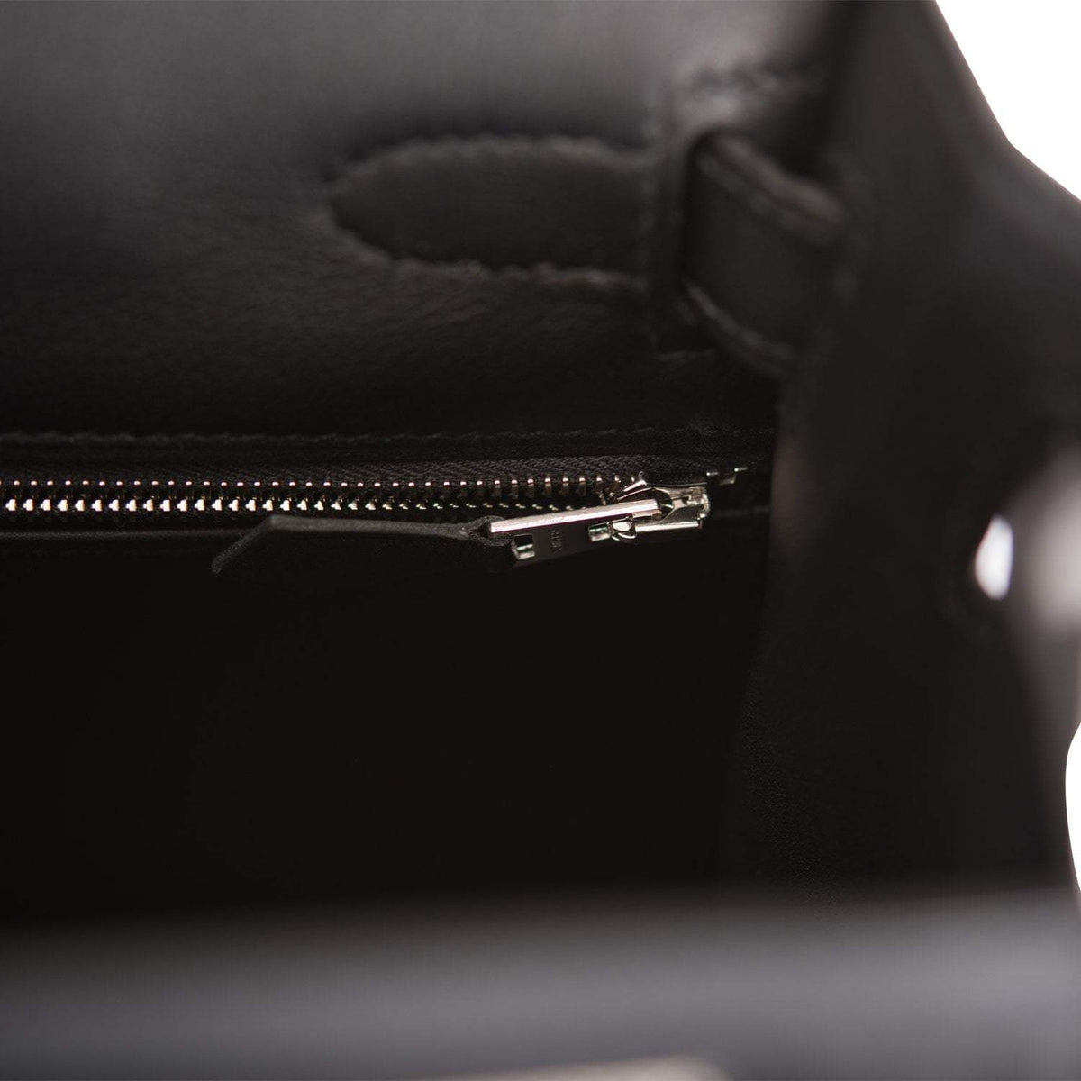 Hermes Kelly Sellier 28 Black Toile and Swift Sellier Palladium Hardware