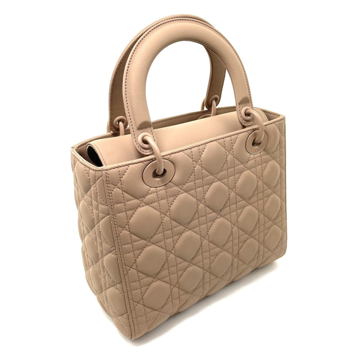 CHRISTIAN DIOR Ultramatte Quilted Cannage Medium Lady Dior