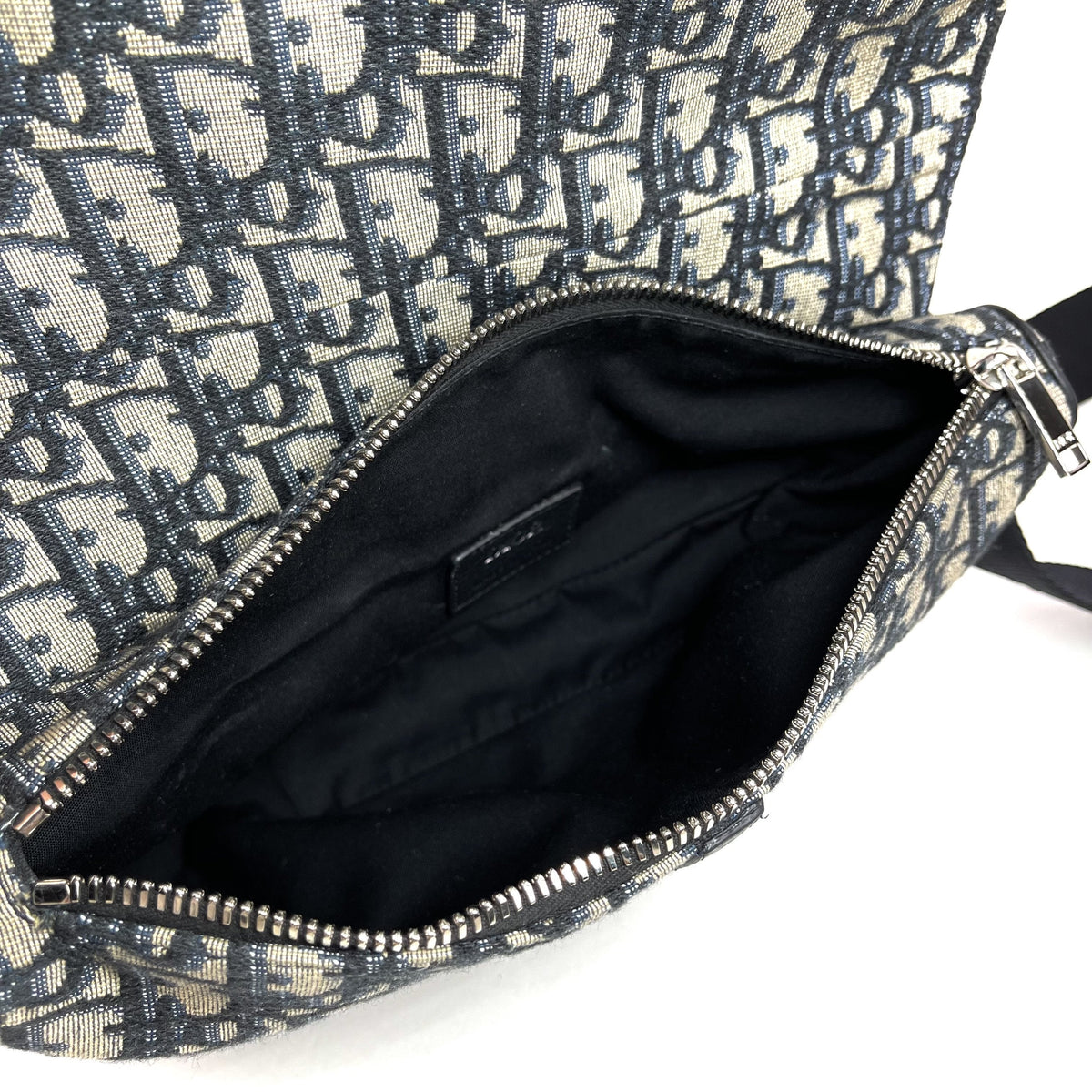 DIOR HOMME Saddle Bag Blue Oblique