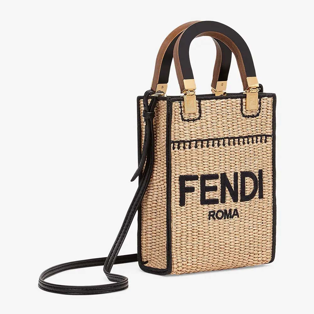 MINI SUNSHINE SHOPPER Braided Straw Mini Bag