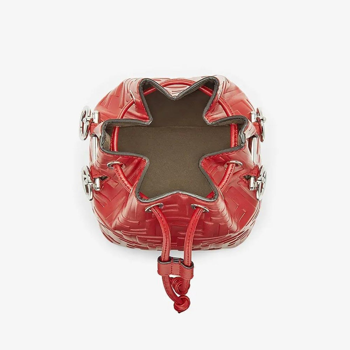MON TRESOR Red Leather Mini Bag